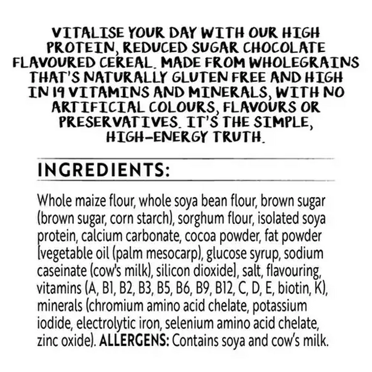 Image of Simple Truth Gluten Free High Protein Wholegrain Chocolate Flavoured Cereal 500g