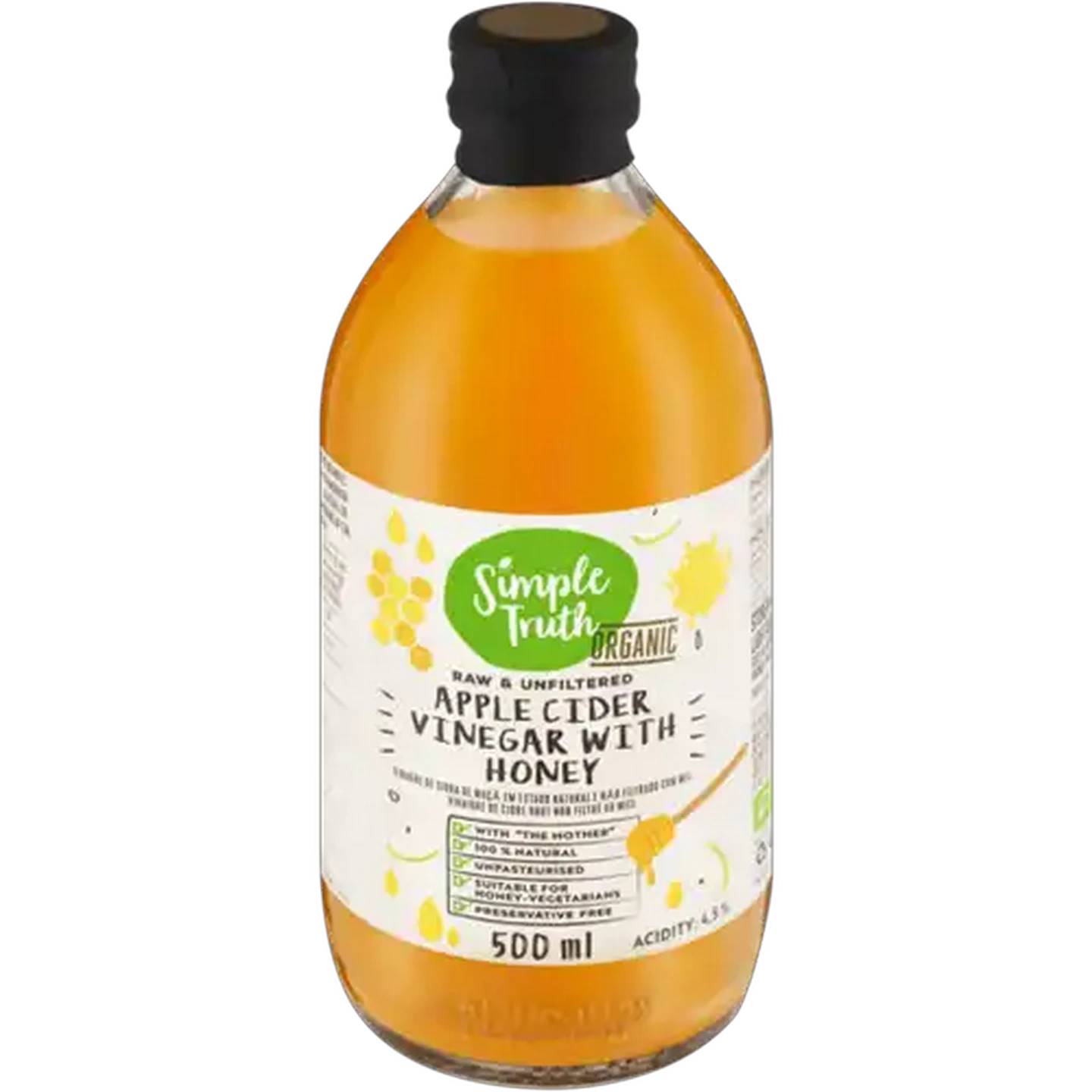 Image of Simple Truth Apple Cider Vinegar with Honey 500ml