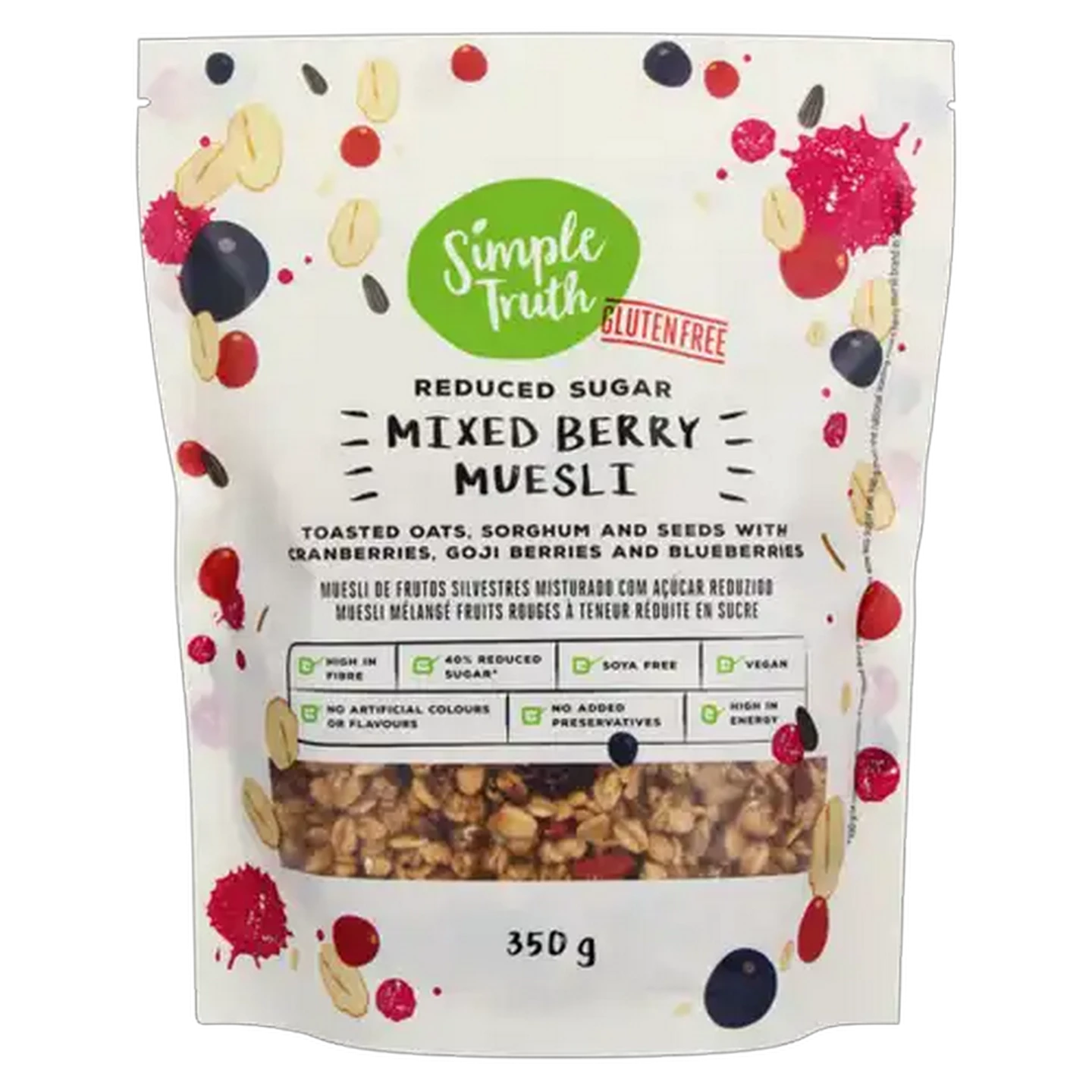 Image of Simple Truth Gluten Free Mixed Berry Muesli 350g