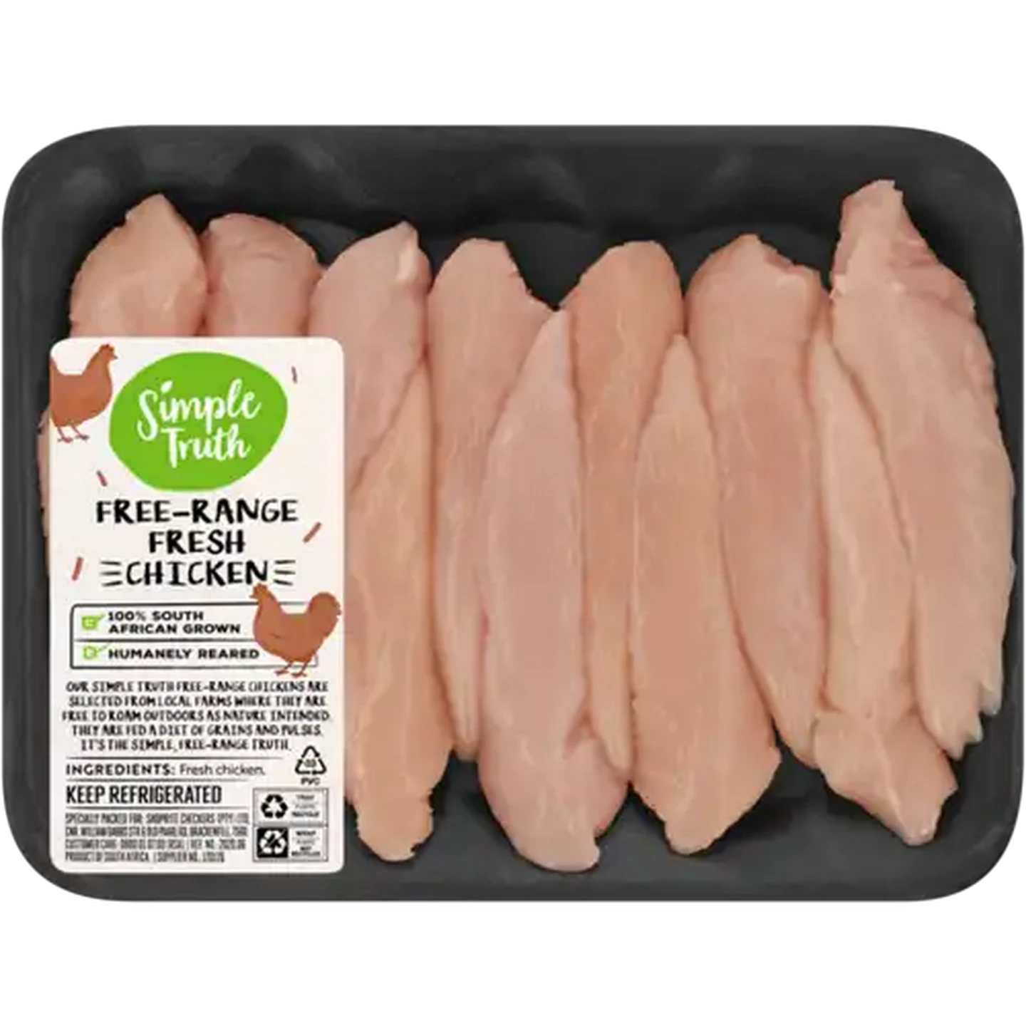 Image of Simple Truth Free-Range Fresh Chicken Strips Per kg