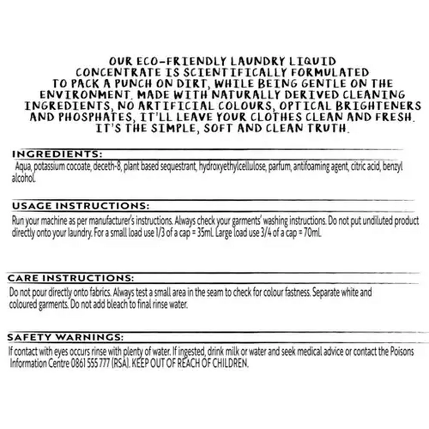 Image of Simple Truth Laundry Liquid Concentrate Bottle 1L