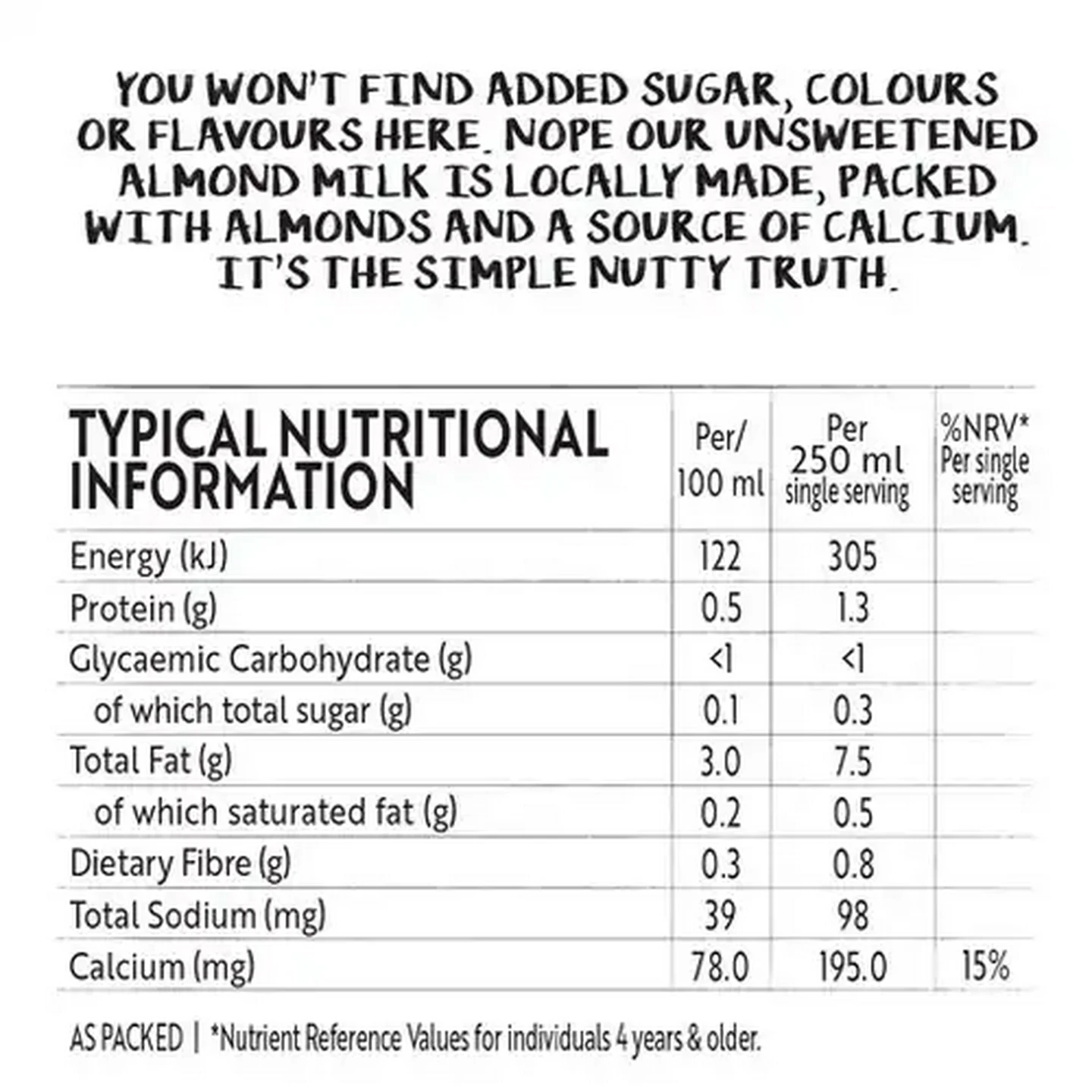 Image of Simple Truth UHT Unsweetened Almond Milk 1L