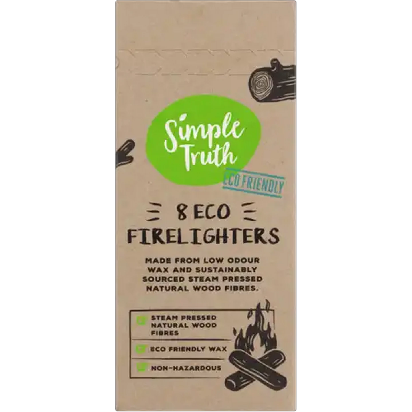 Image of Simple Truth Eco-Friendly Firelighters 8 Pack