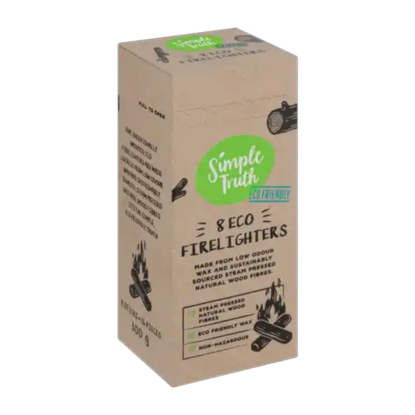Image of Simple Truth Eco-Friendly Firelighters 8 Pack