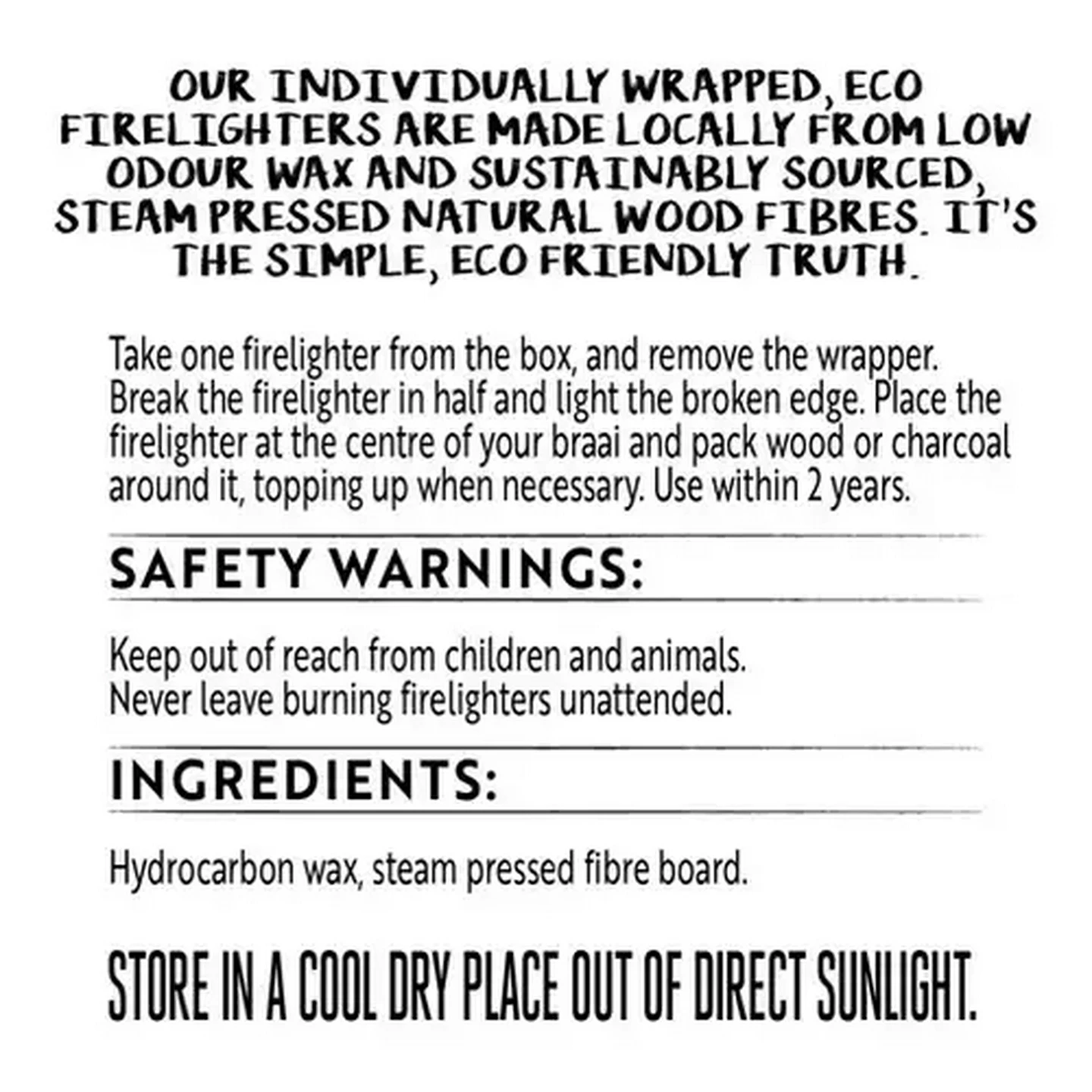 Image of Simple Truth Eco-Friendly Firelighters 8 Pack