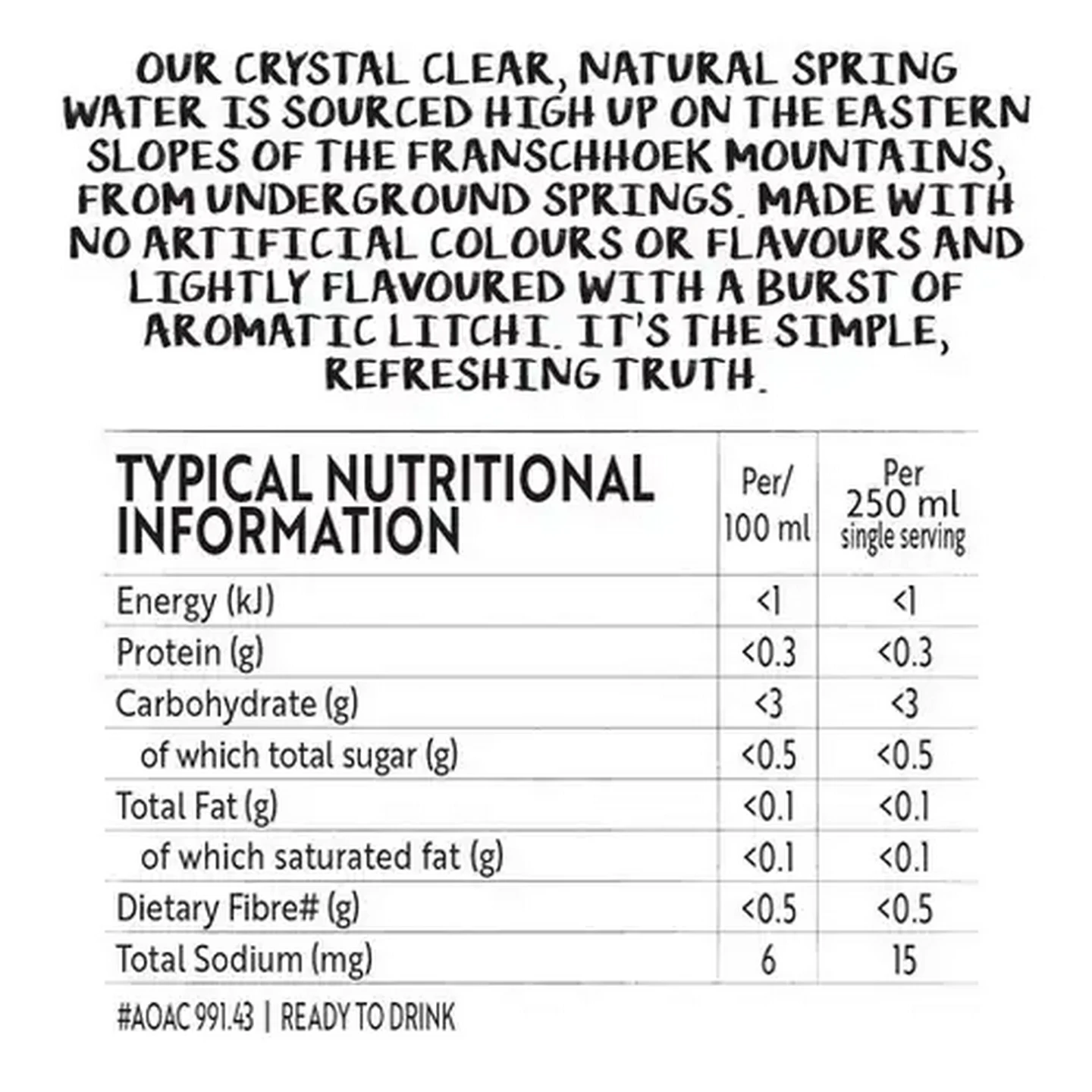 Image of Simple Truth Litchi Flavoured Sparkling Drink 1.5L