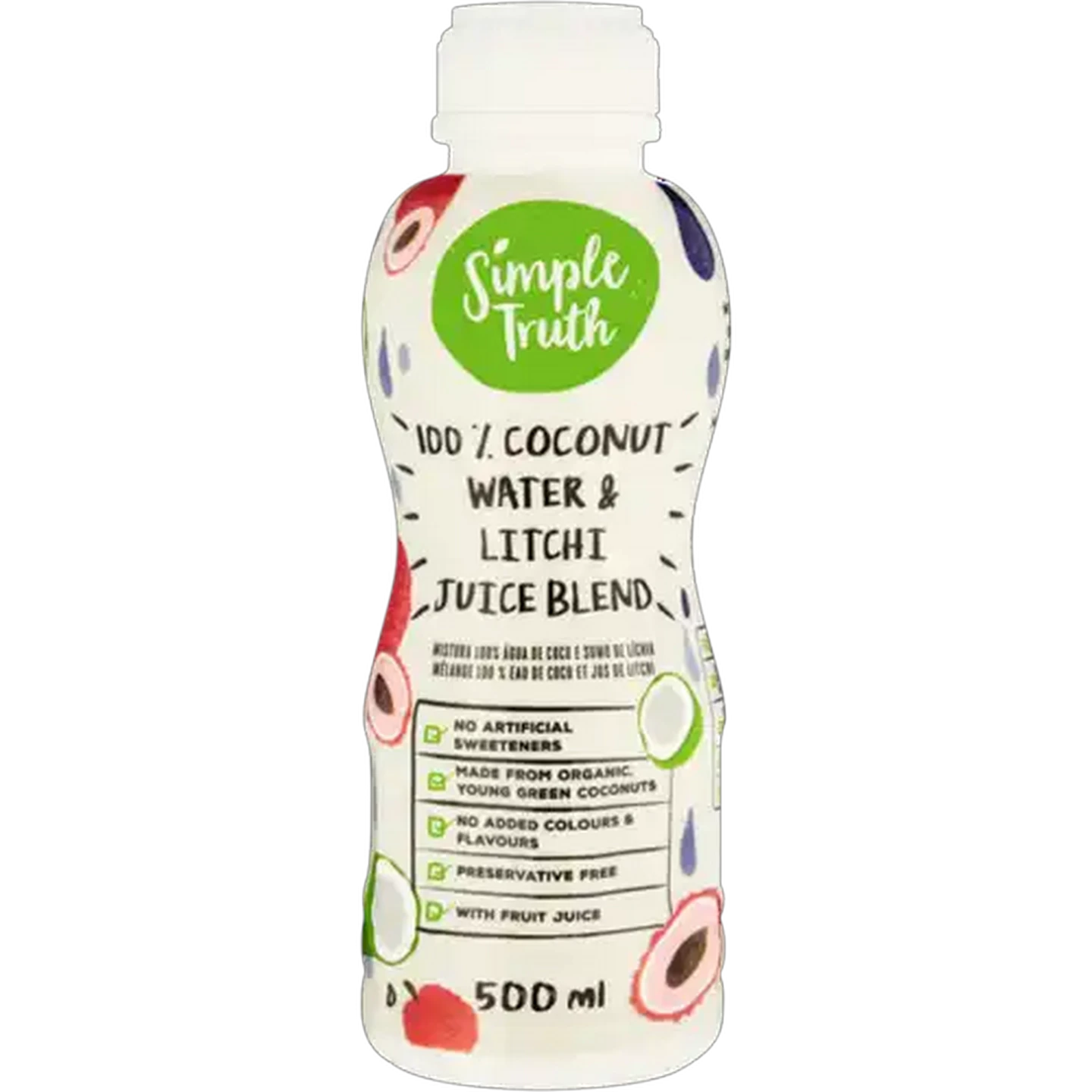 Image of Simple Truth 100% Coconut Water & Litchi Juice Blend 500ml