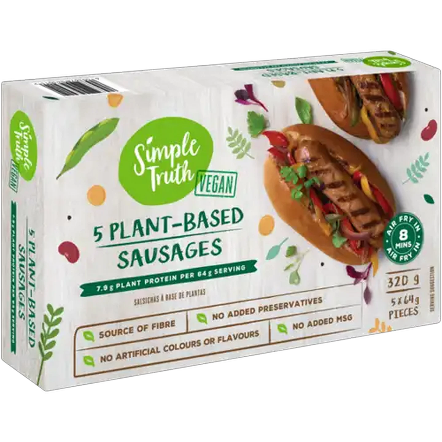 Image of Simple Truth Frozen Plant-Based Sausages 5 x 64g