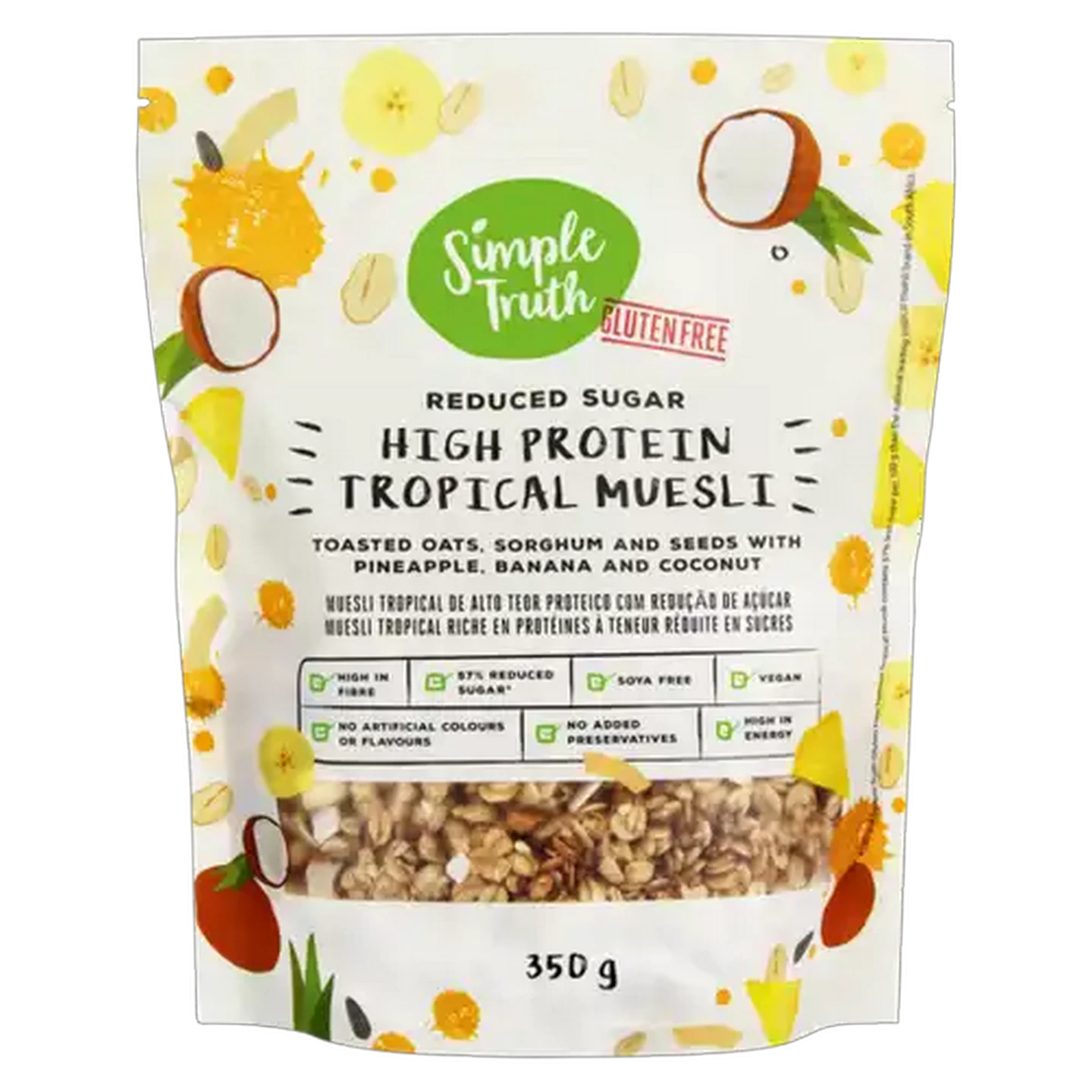 Image of Simple Truth Gluten Free High Protein Tropical Muesli 350g