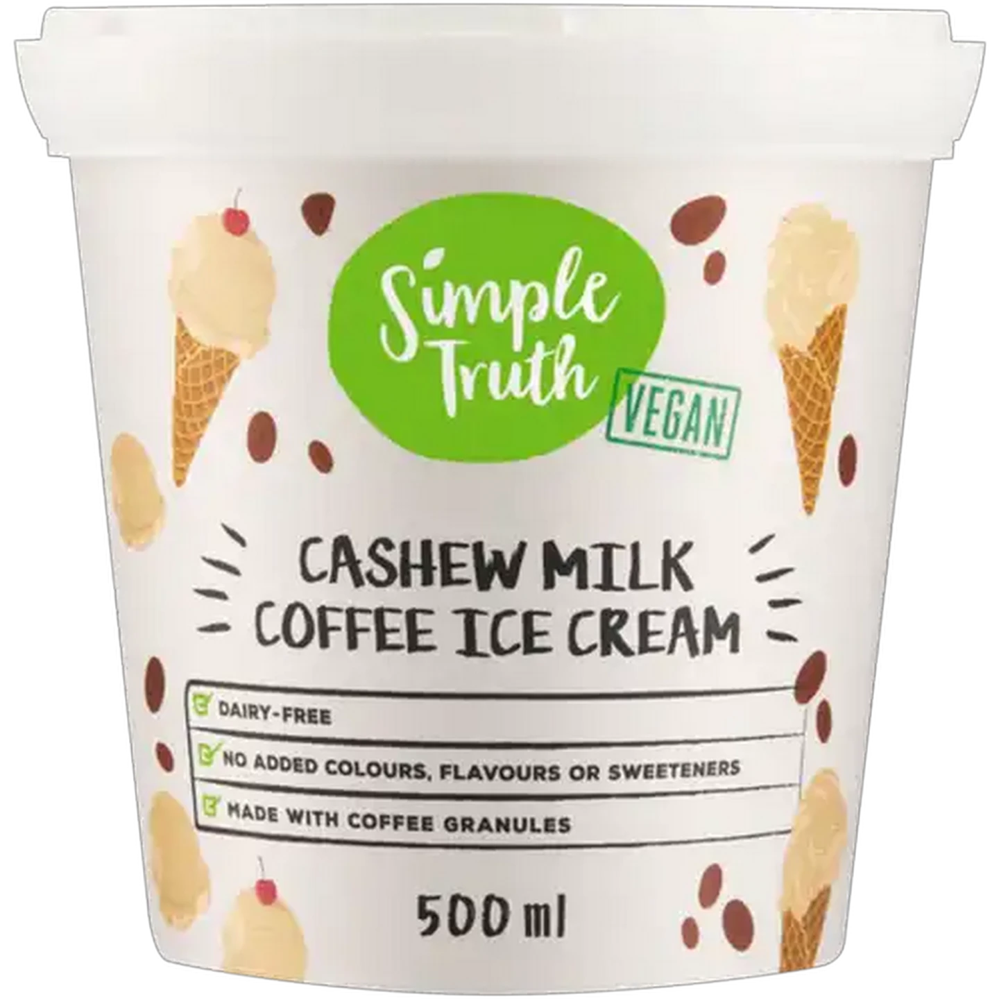 Image of Simple Truth Cashew Milk Coffee Ice Cream 500ml