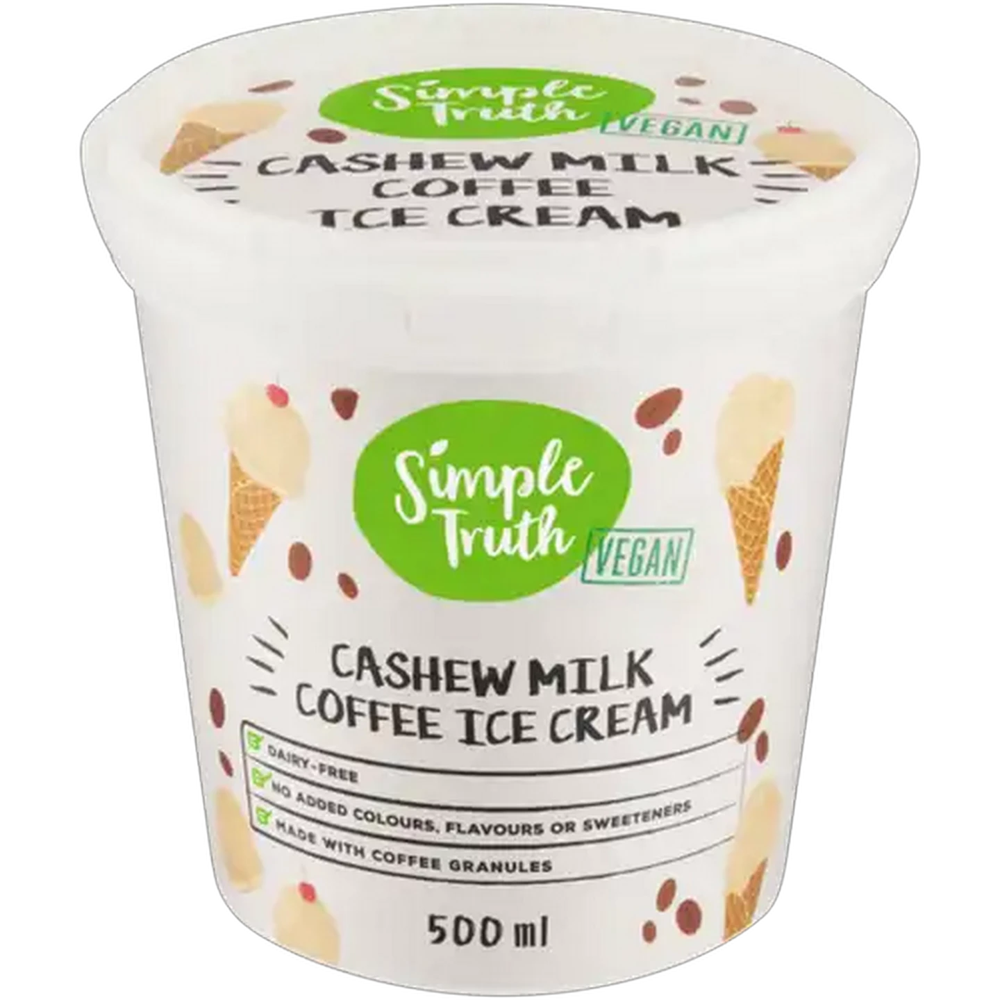 Image of Simple Truth Cashew Milk Coffee Ice Cream 500ml
