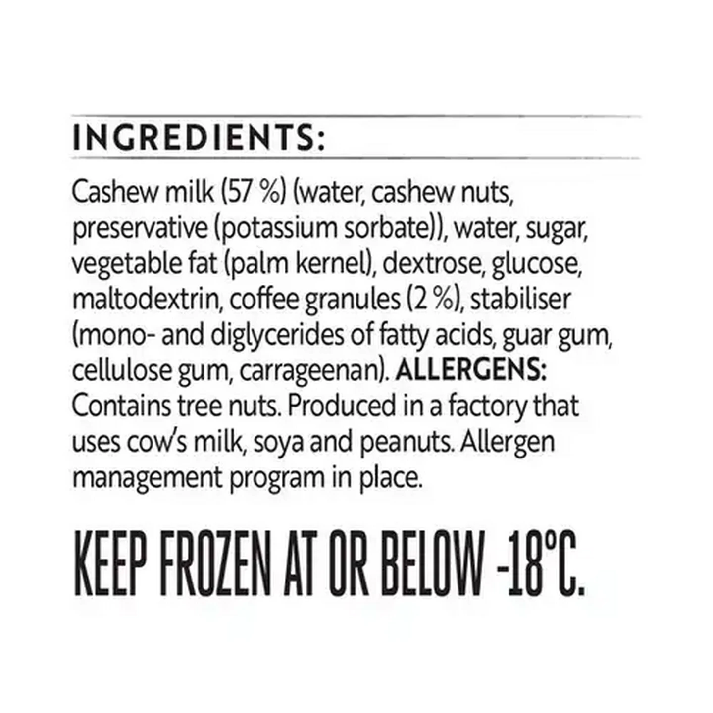 Image of Simple Truth Cashew Milk Coffee Ice Cream 500ml