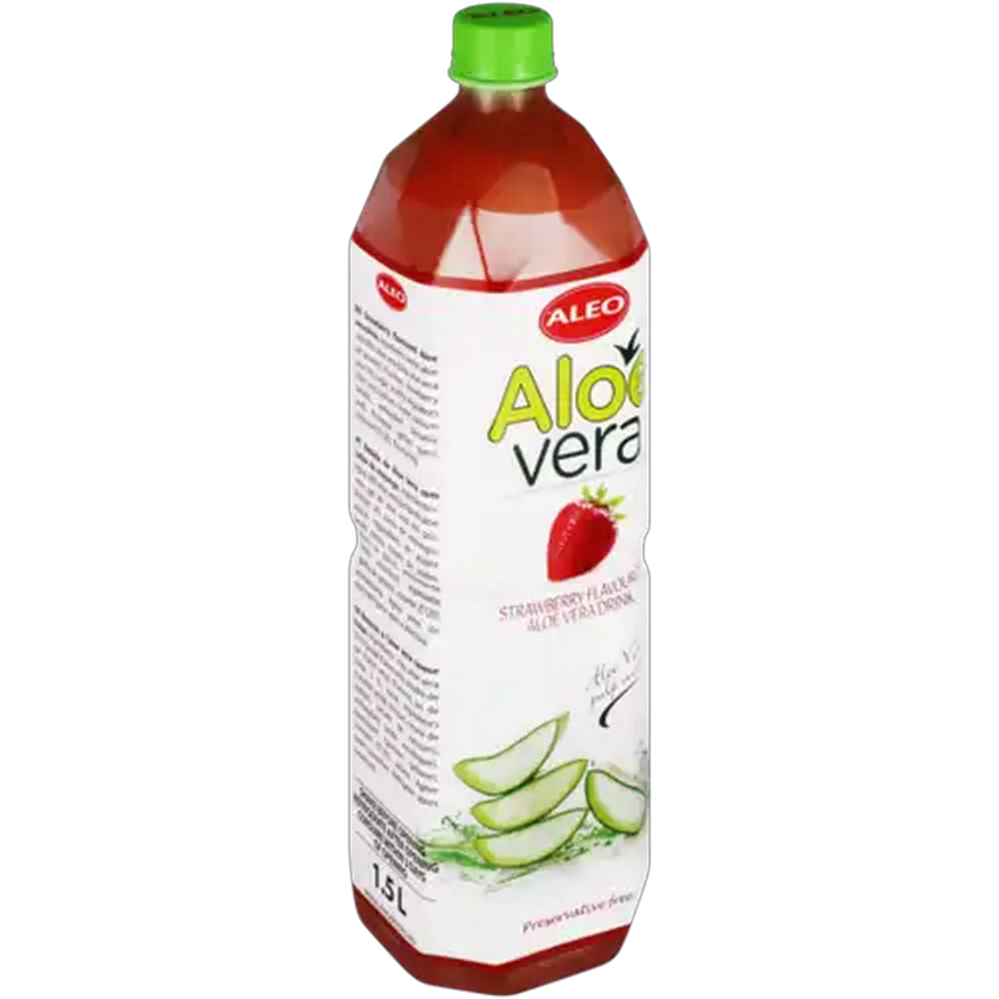 Image of ALEO Strawberry Flavour Aloe Vera Drink 1.5L