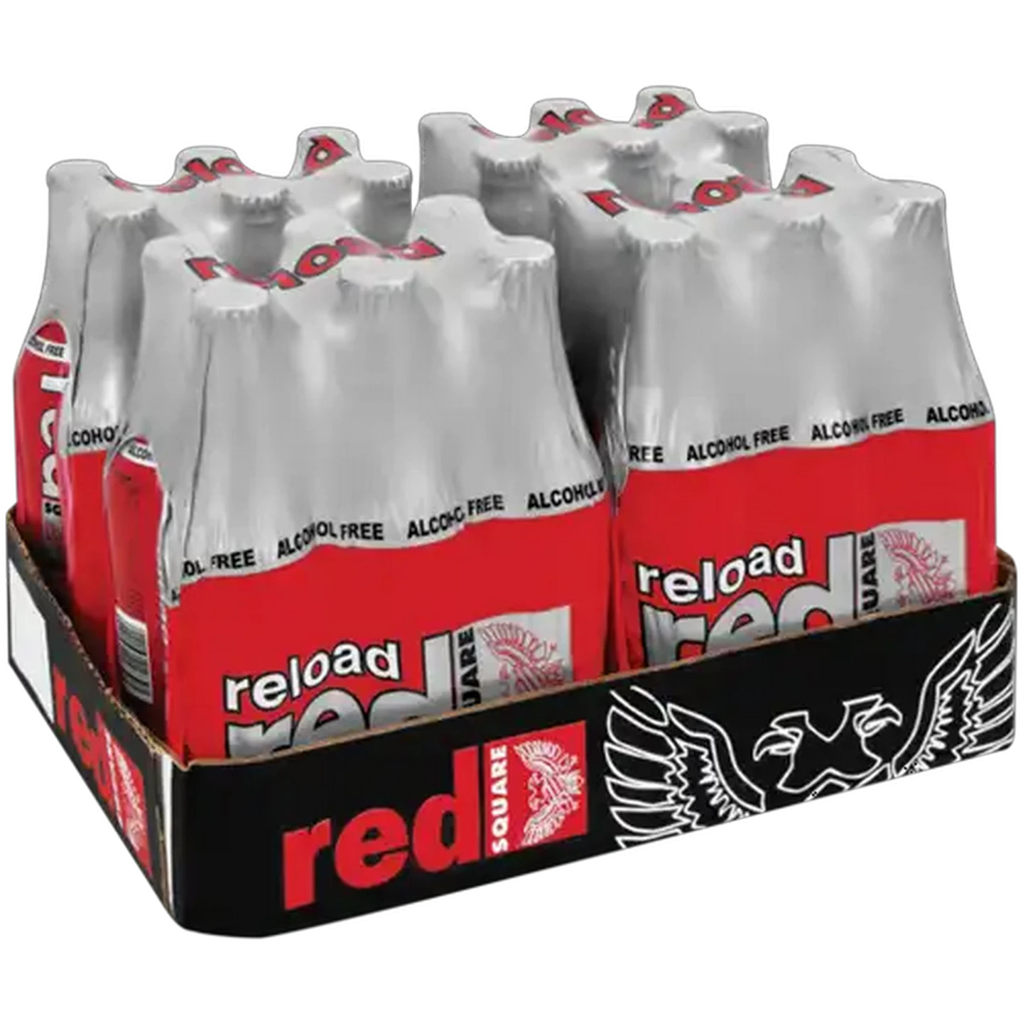Image of Red Square Reload Alcohol Free Energy Drink Bottles 24 x 275ml