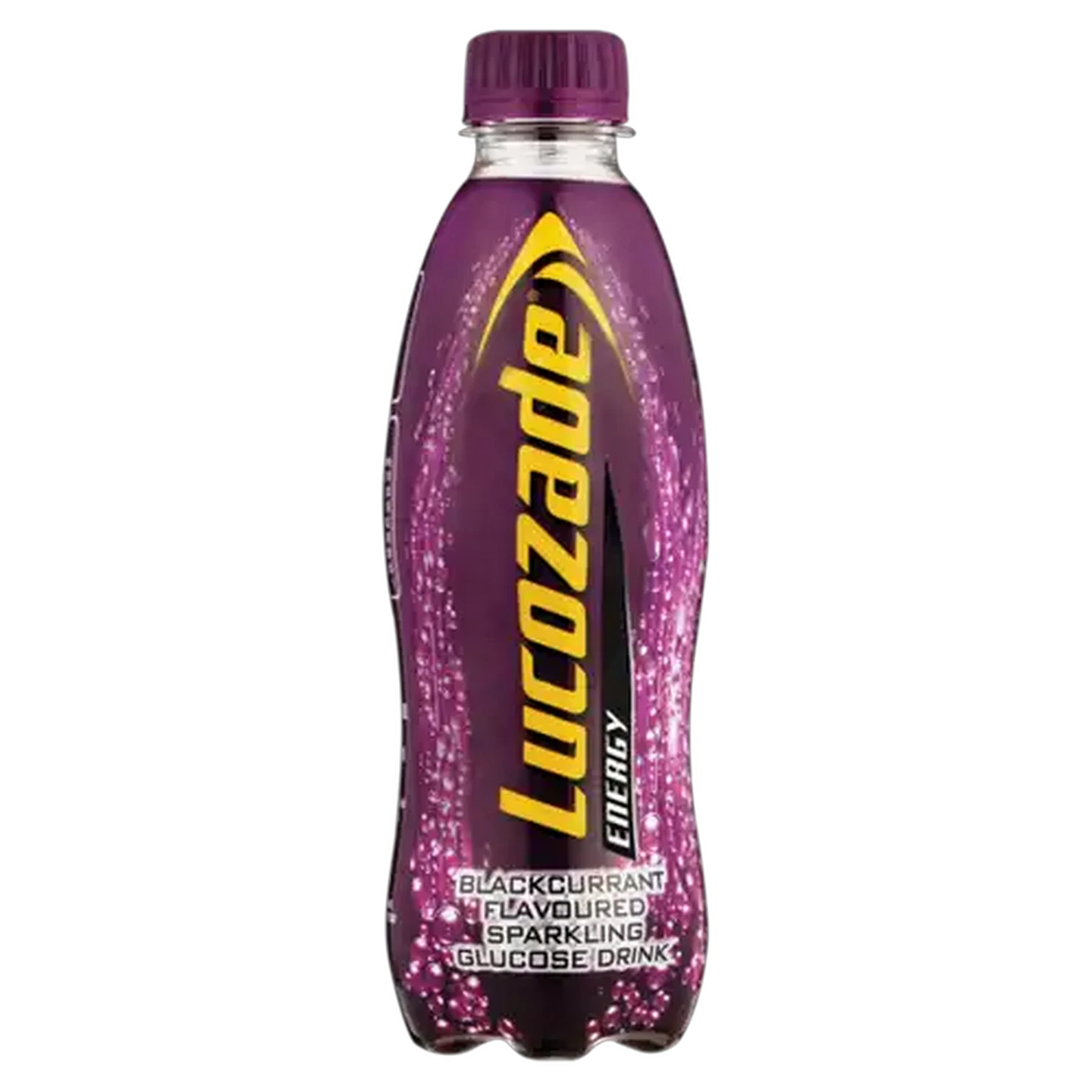 Image of Lucozade Blackcurrant Flavoured Sparkling Glucose Drink 360ml