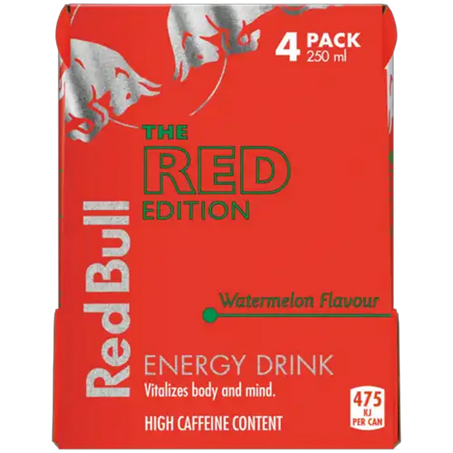 Image of Red Bull The Red Edition Watermelon Flavour Energy Drink 4 x 250ml