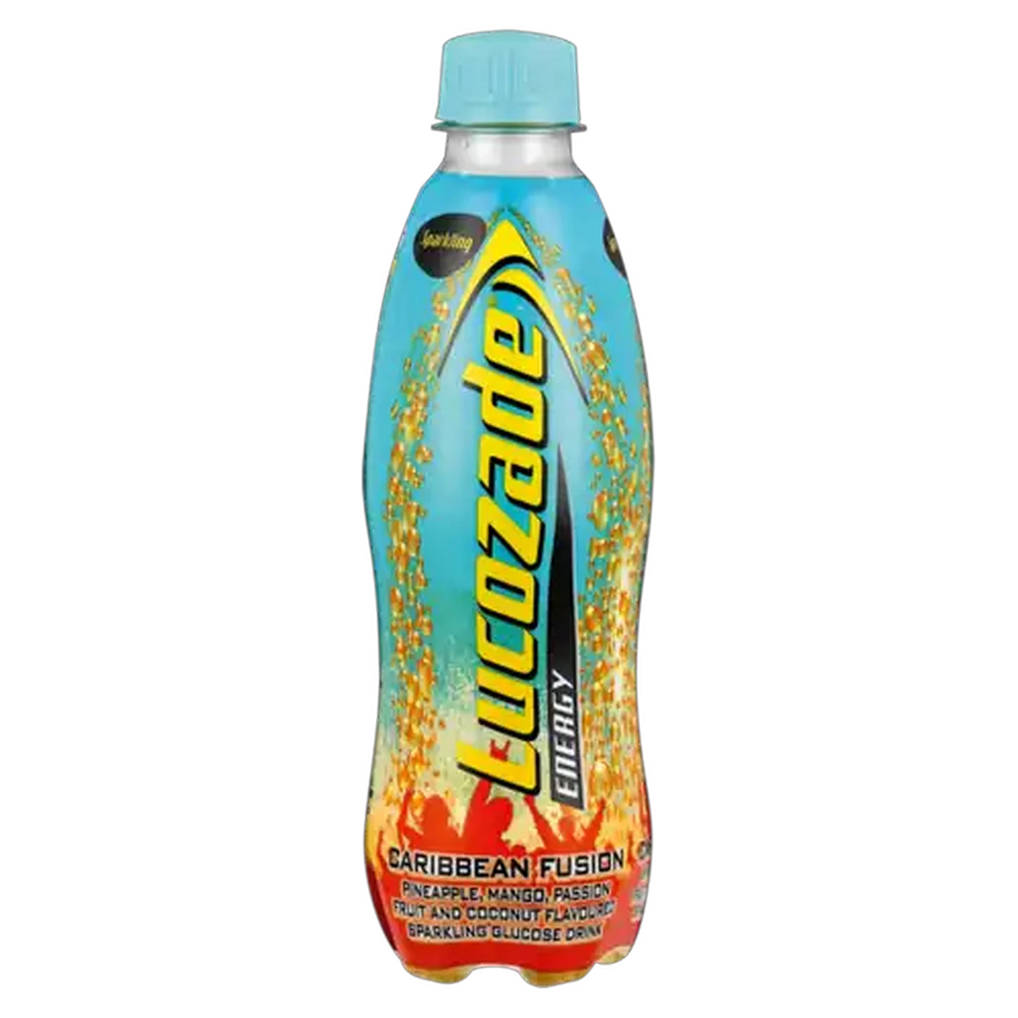 Image of Lucozade Caribbean Fusion Flavoured Sparkling Glucose Drink 360ml
