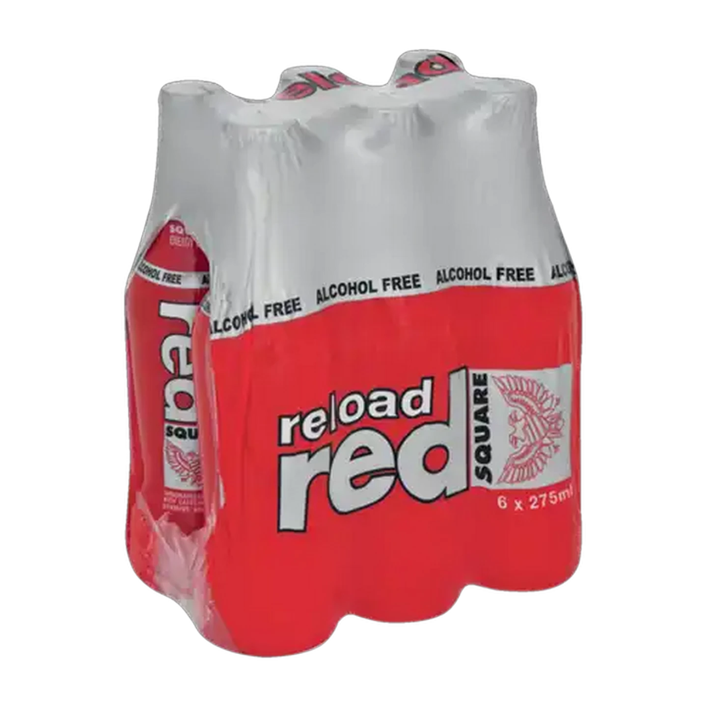 Image of Red Square Reload Alcohol Free Energy Drink Bottles 6 x 275ml
