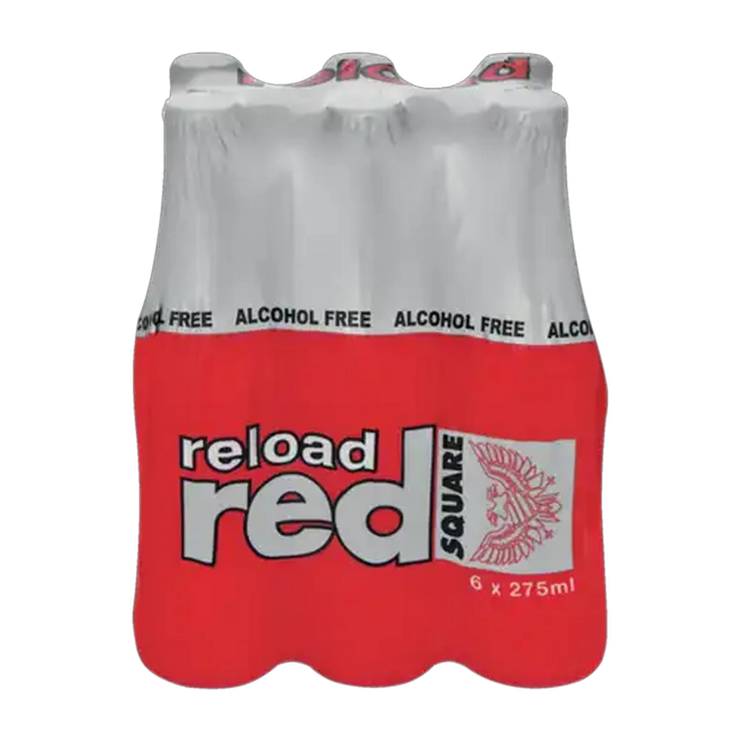 Image of Red Square Reload Alcohol Free Energy Drink Bottles 6 x 275ml