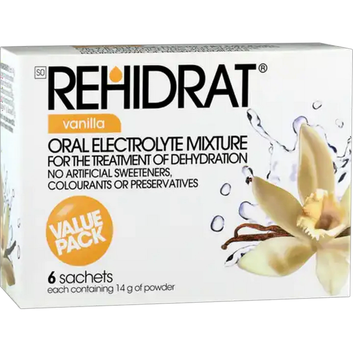 Image of Rehidrat Vanilla Flavour Hydration Powder 6 Pack