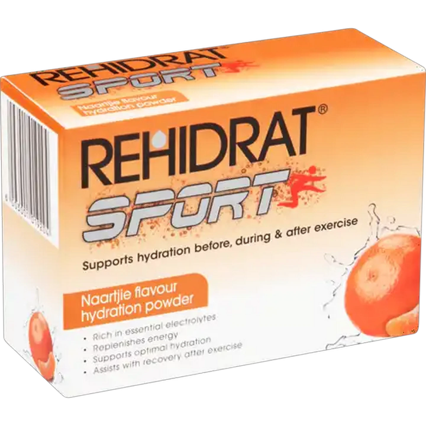 Image of Rehidrat Sport Naartjie Flavoured Hydration Powder 6 Pack