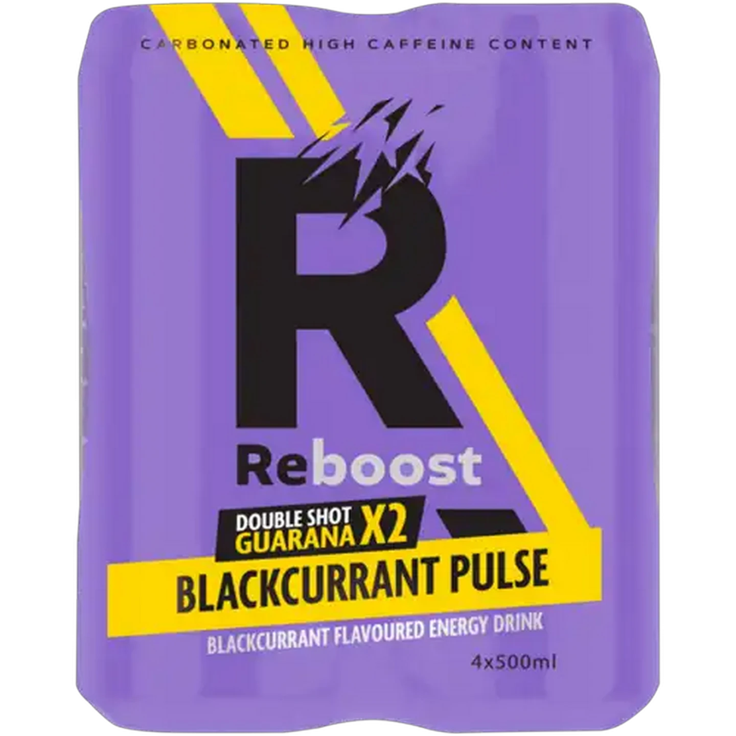 Image of Reboost Black Currant Flavoured Energy Drink 4 x 500ml