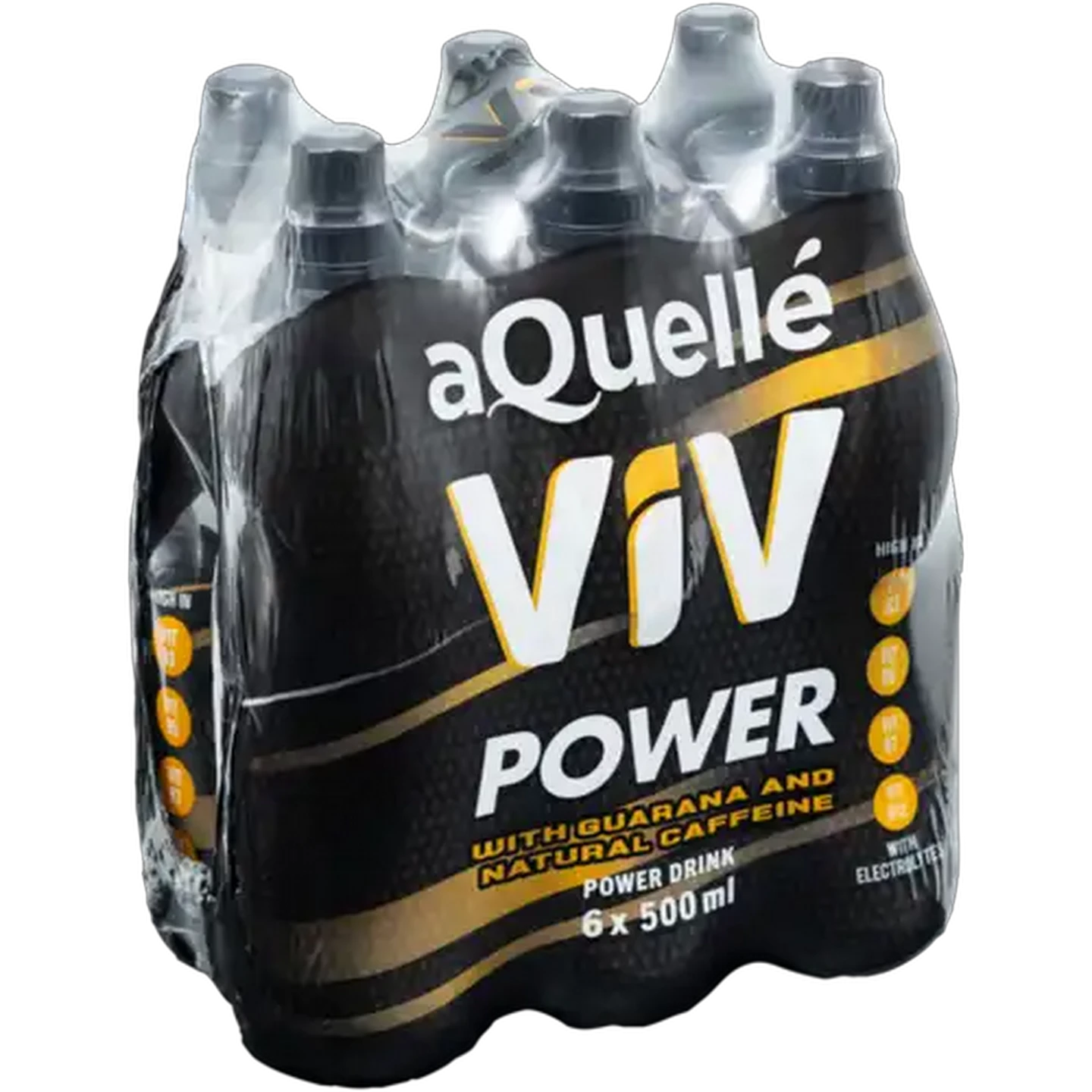 Image of aQuellé ViV Power Drink with Guarana 6 x 500ml
