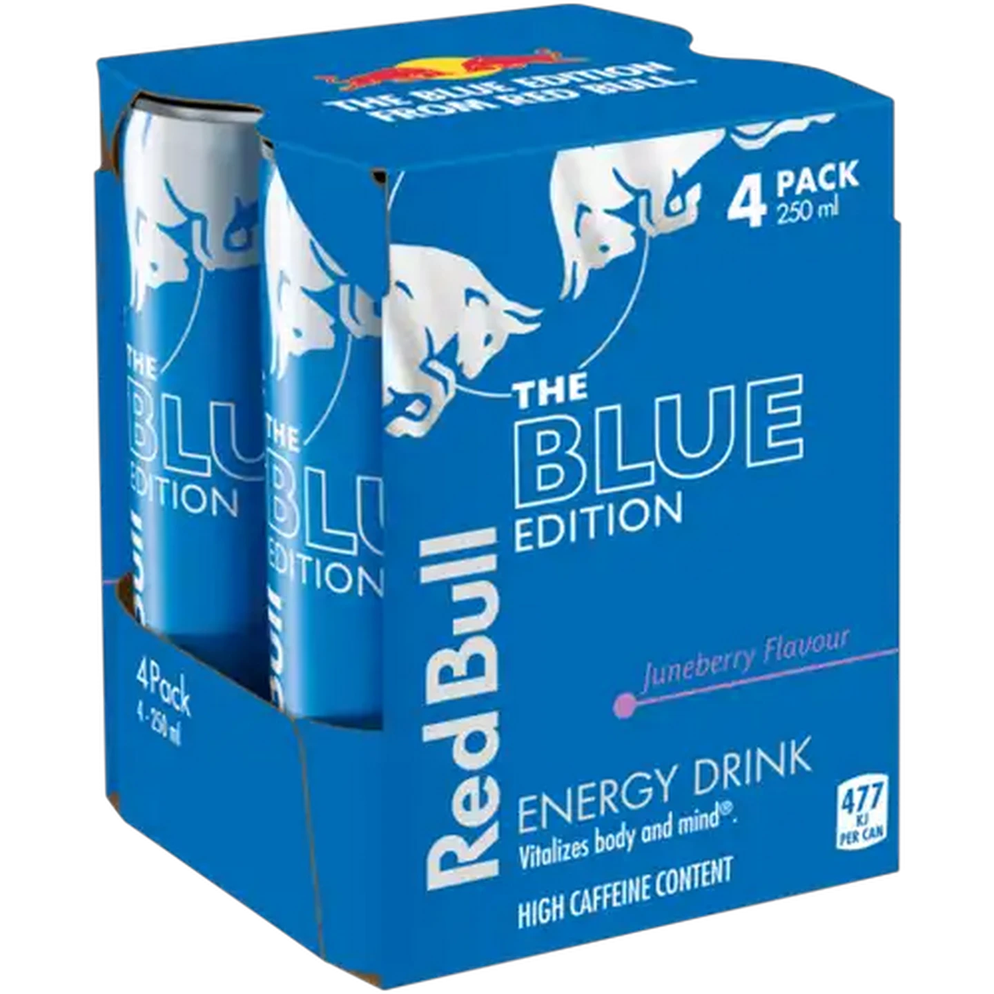 Image of Red Bull The Blue Edition Juneberry Flavour Energy Drink 4 x 250ml