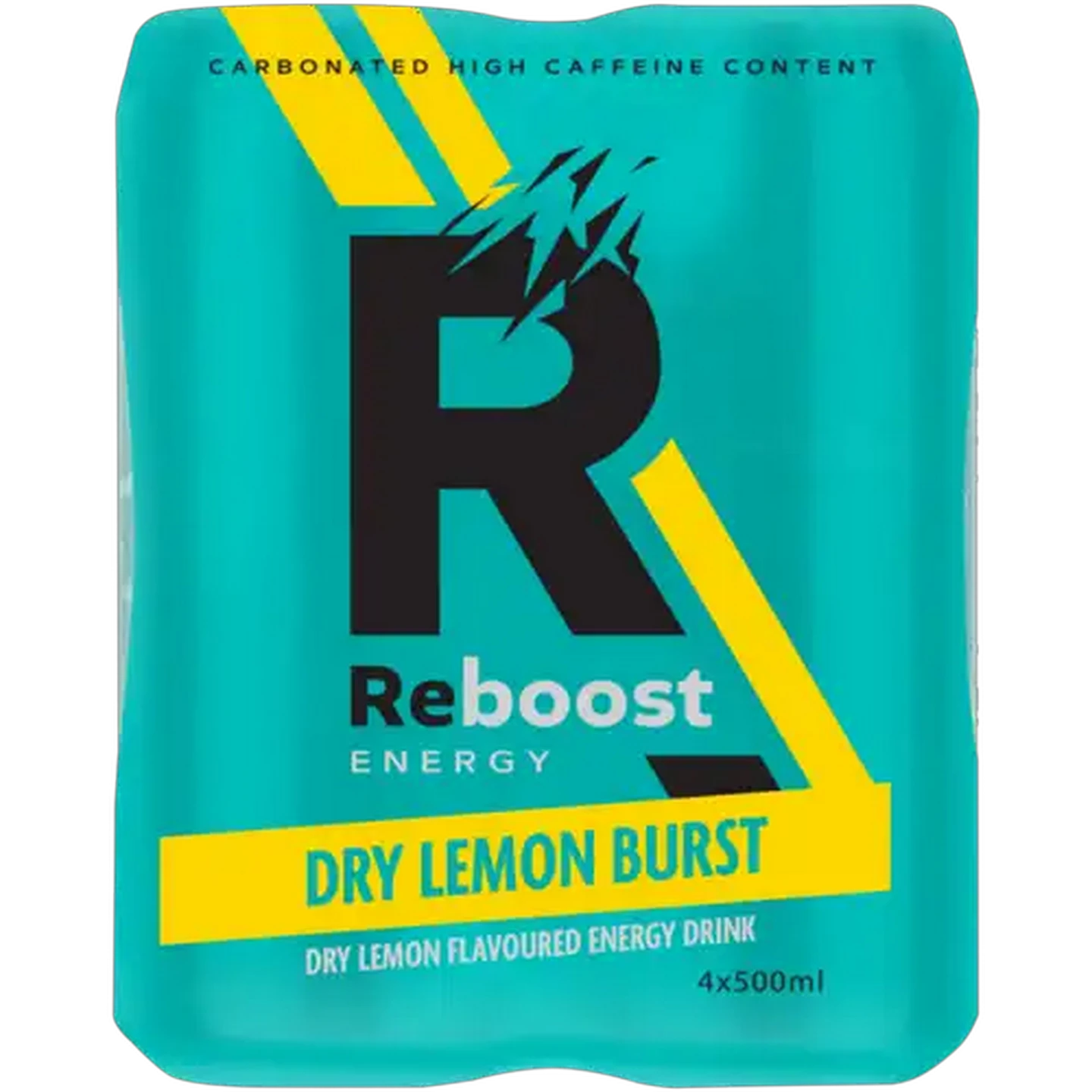 Image of Reboost Dry Lemon Burst Energy Drink 4 x 500ml