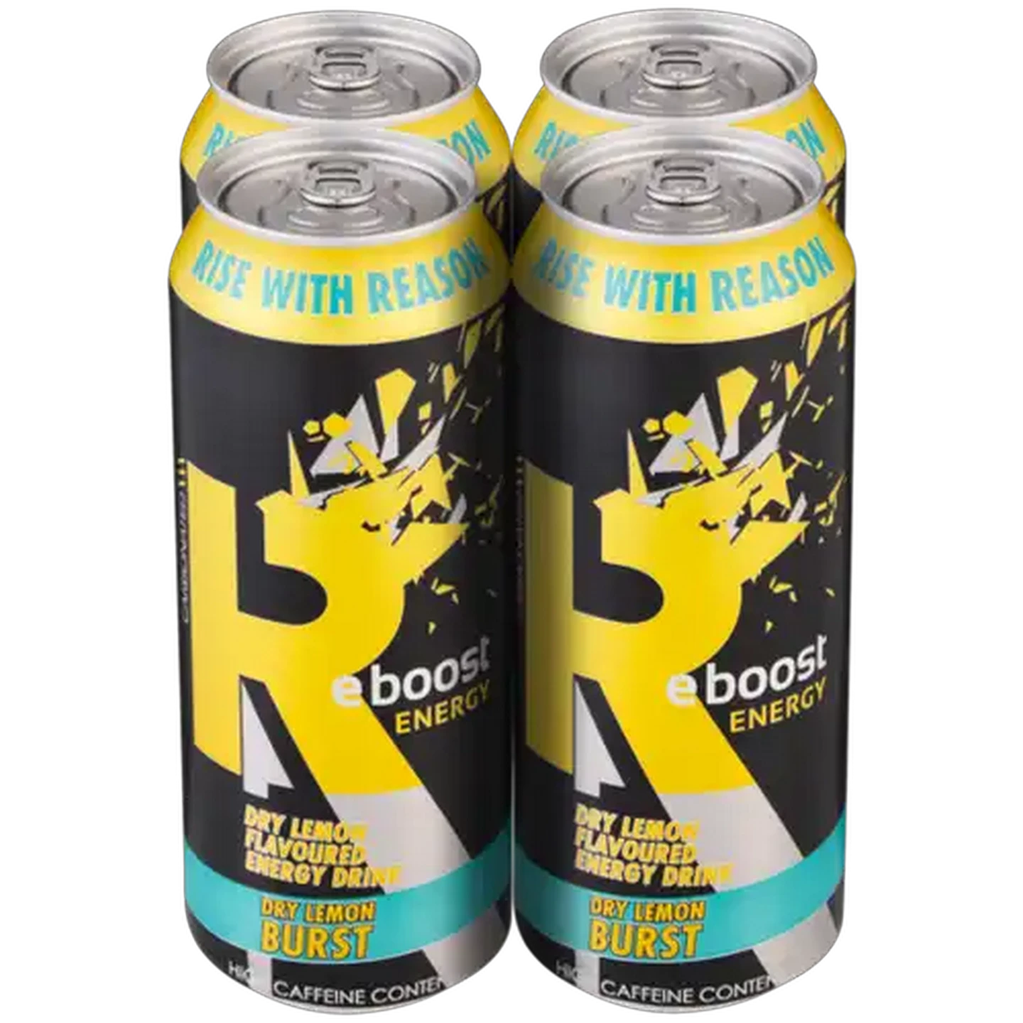 Image of Reboost Dry Lemon Burst Energy Drink 4 x 500ml