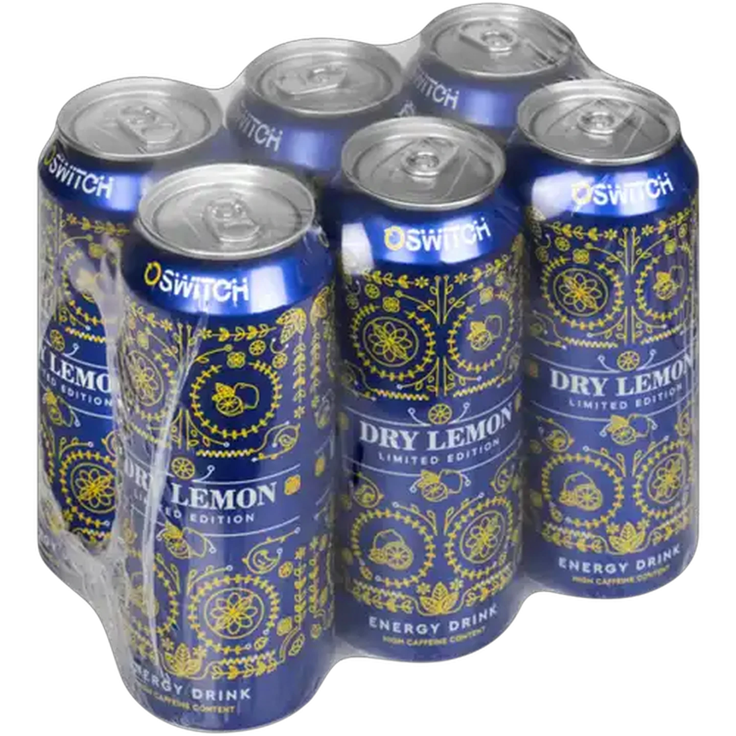 Image of Switch Dry Lemon Energy Drink 6 x 500ml