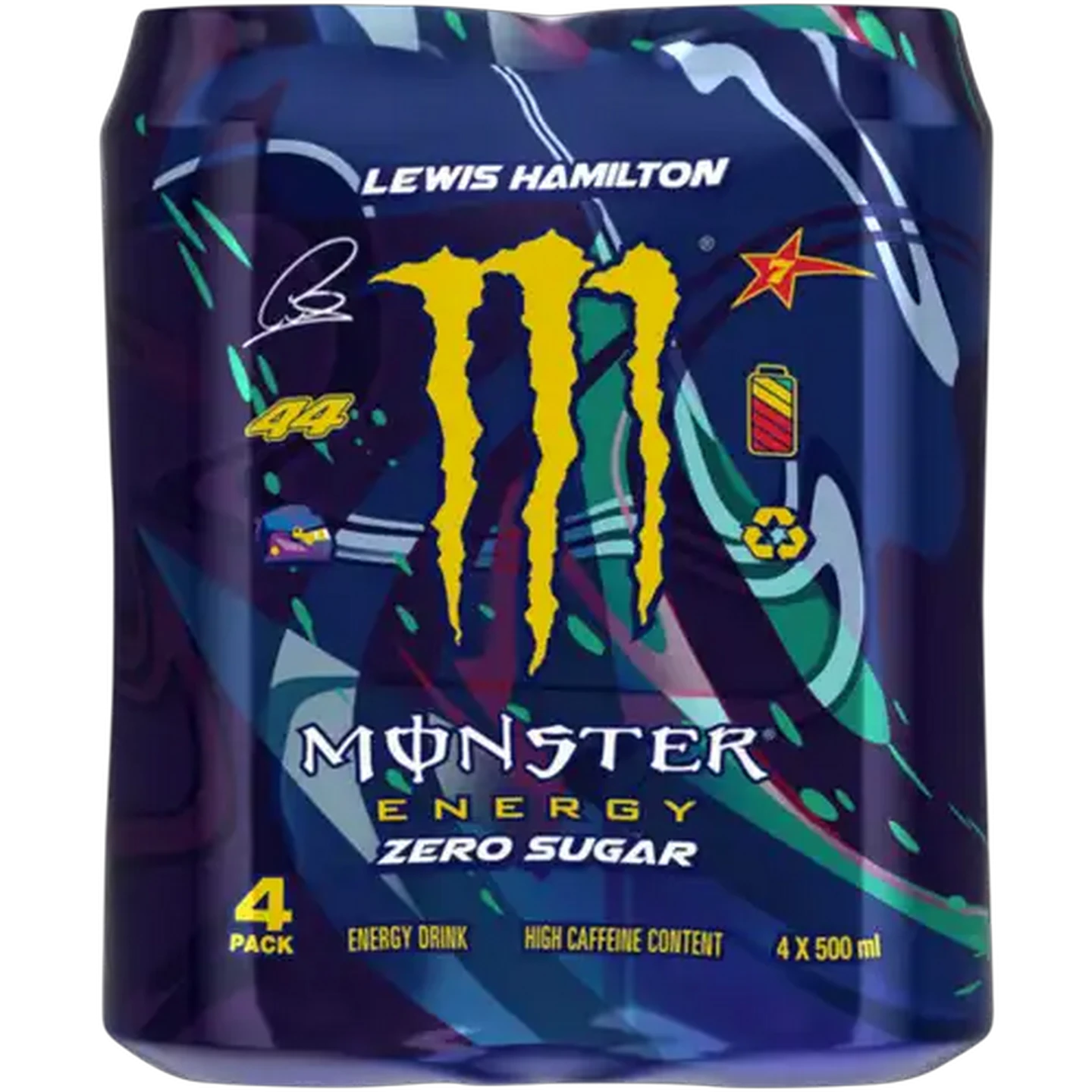 Image of Monster Lewis Hamilton Energy Drink 4 x 500ml