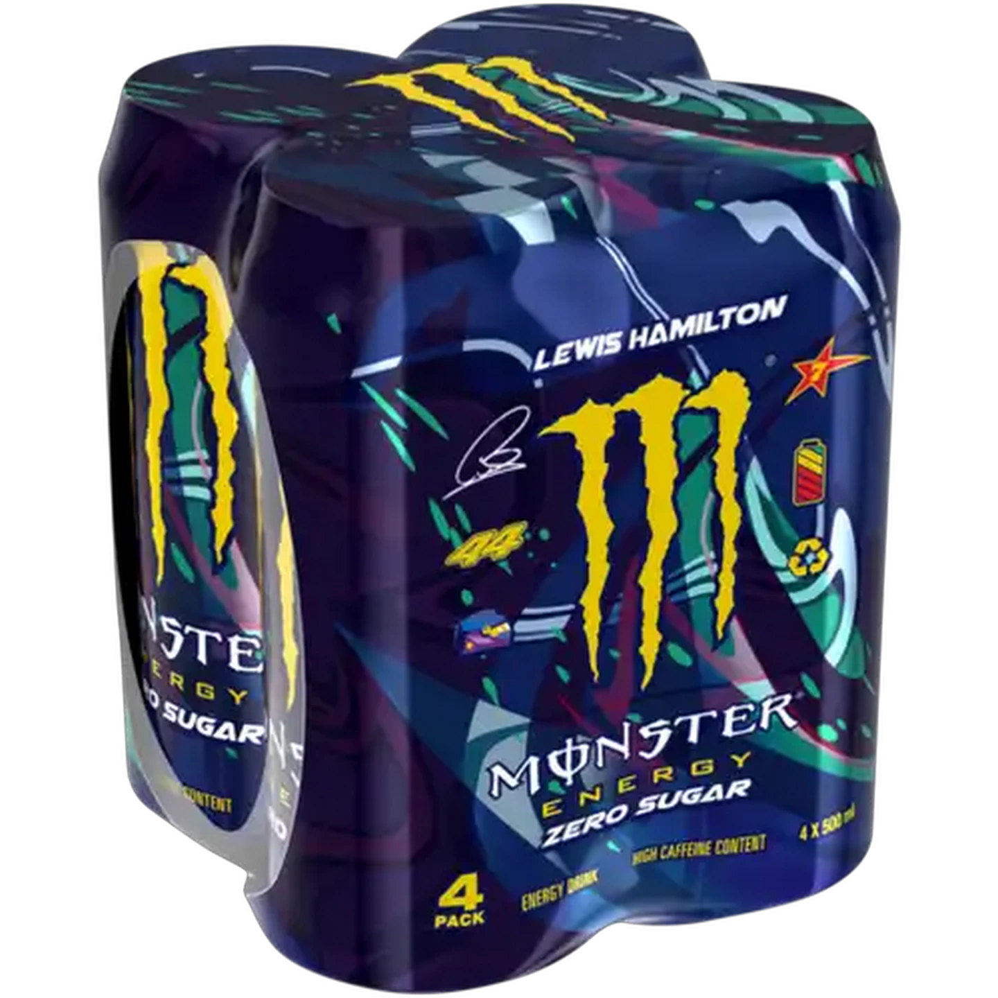 Image of Monster Lewis Hamilton Energy Drink 4 x 500ml