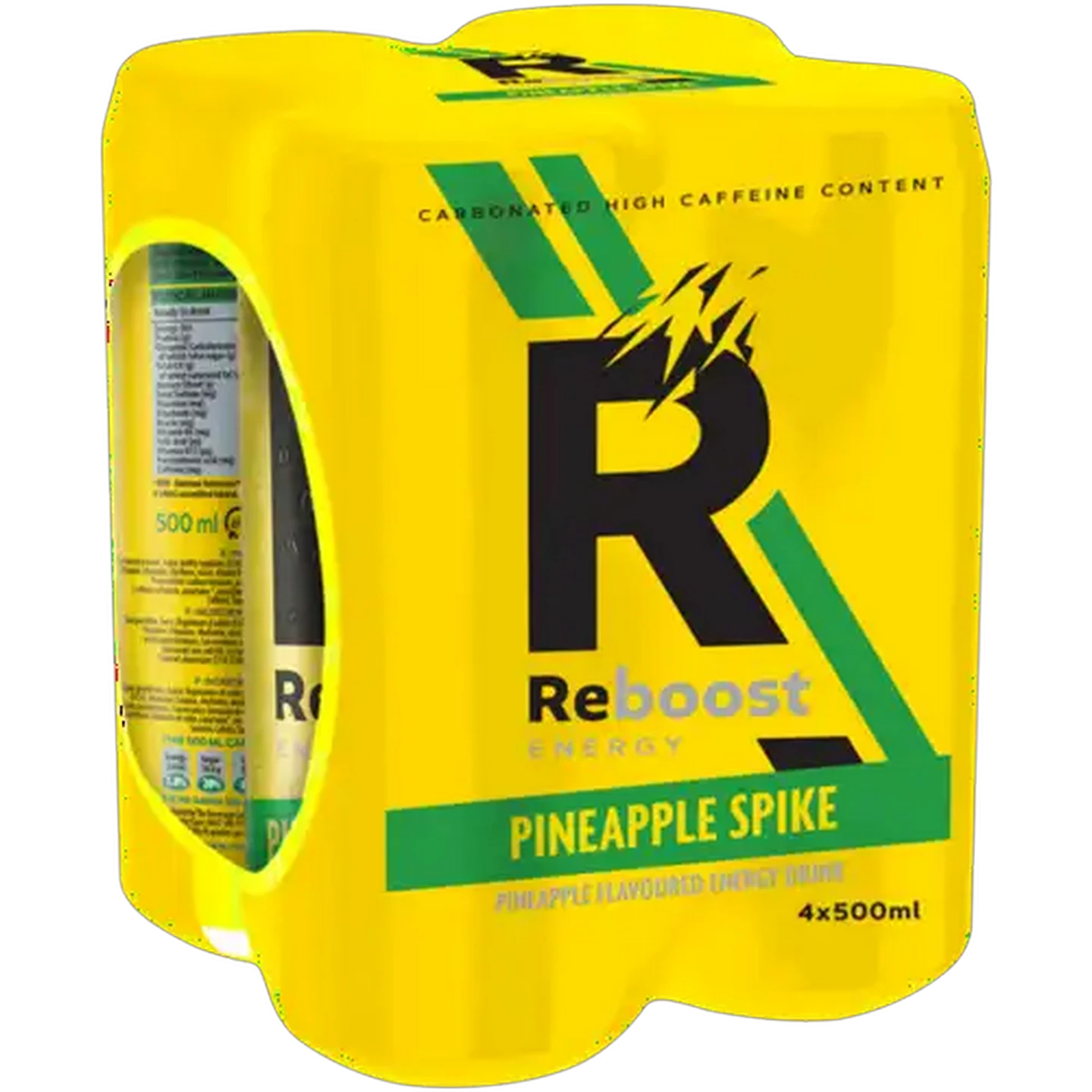 Image of Reboost Pineapple Spike Energy Drink 4 x 500ml