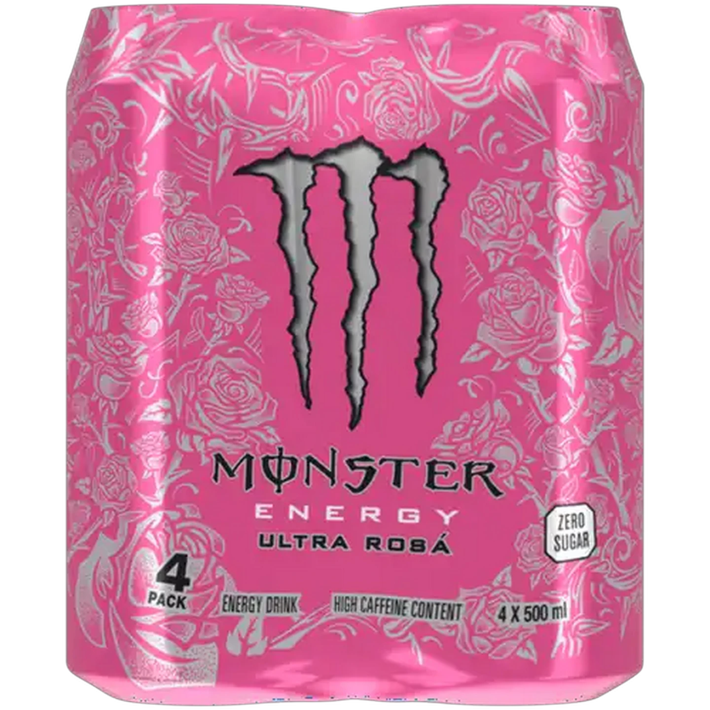 Image of Monster Ultra Rosá Zero Sugar Energy Drink 4 x 500ml