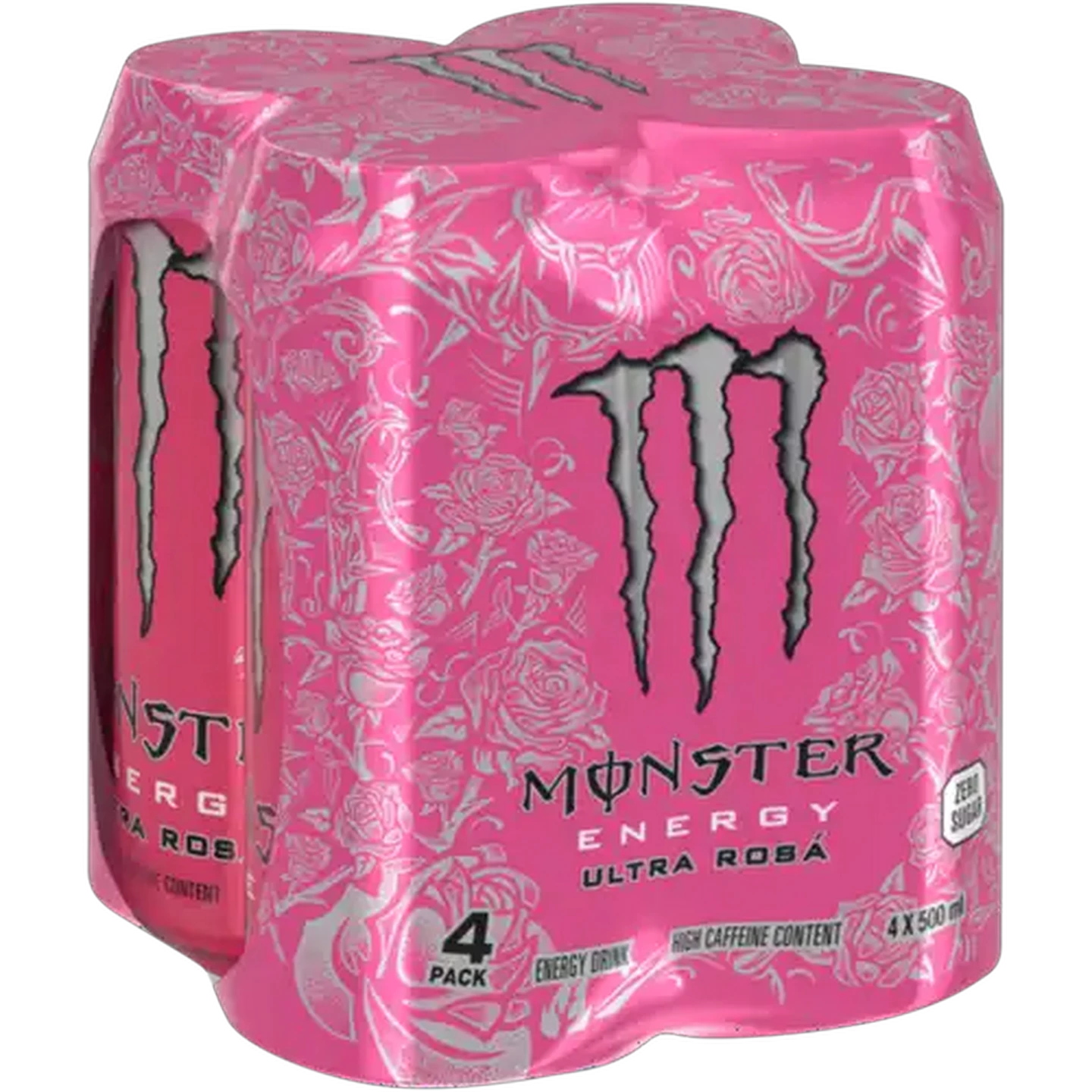 Image of Monster Ultra Rosá Zero Sugar Energy Drink 4 x 500ml
