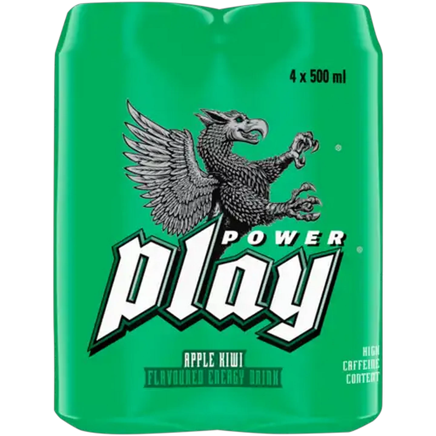 Image of Power Play Apple Kiwi Flavoured Energy Drink 4 x 500ml