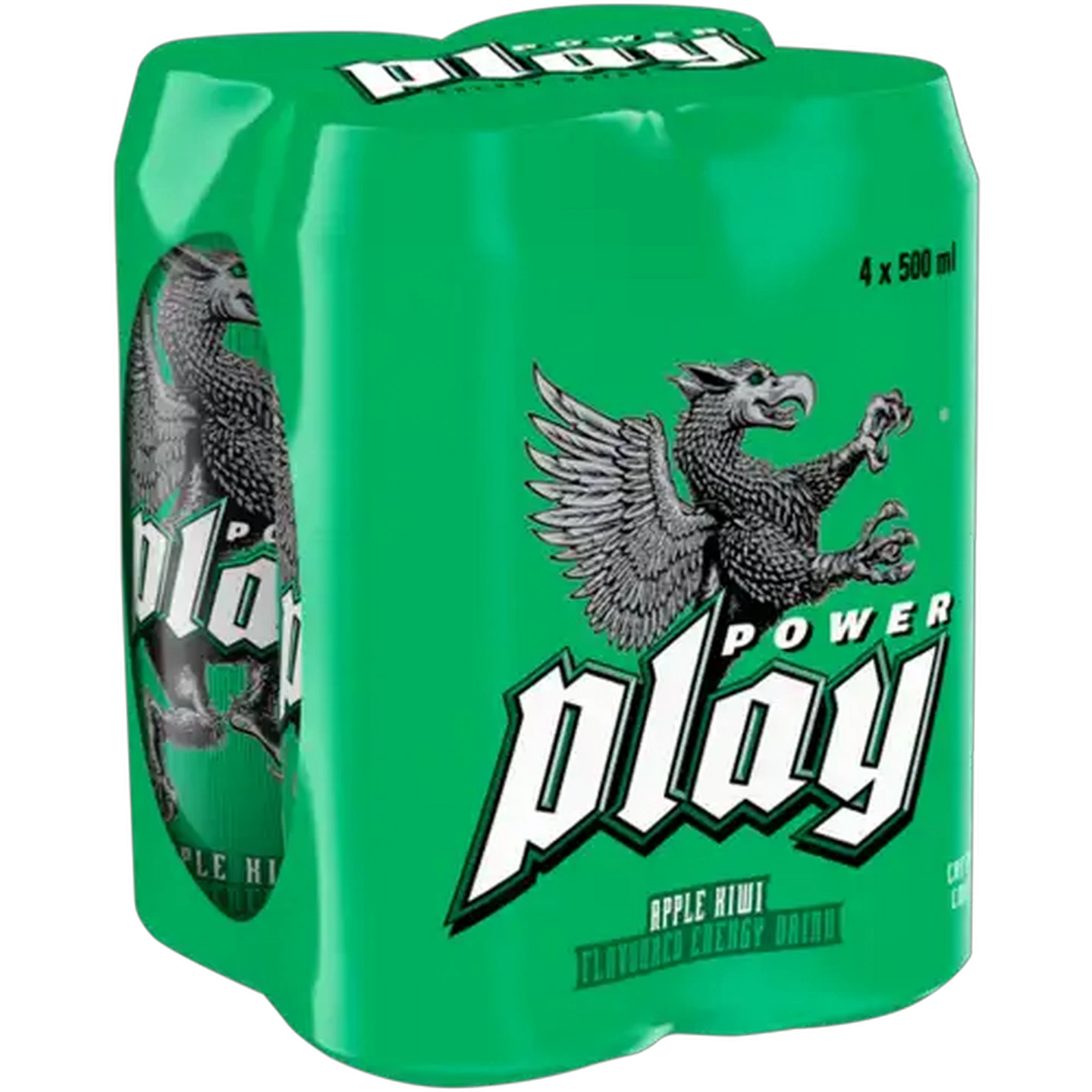 Image of Power Play Apple Kiwi Flavoured Energy Drink 4 x 500ml