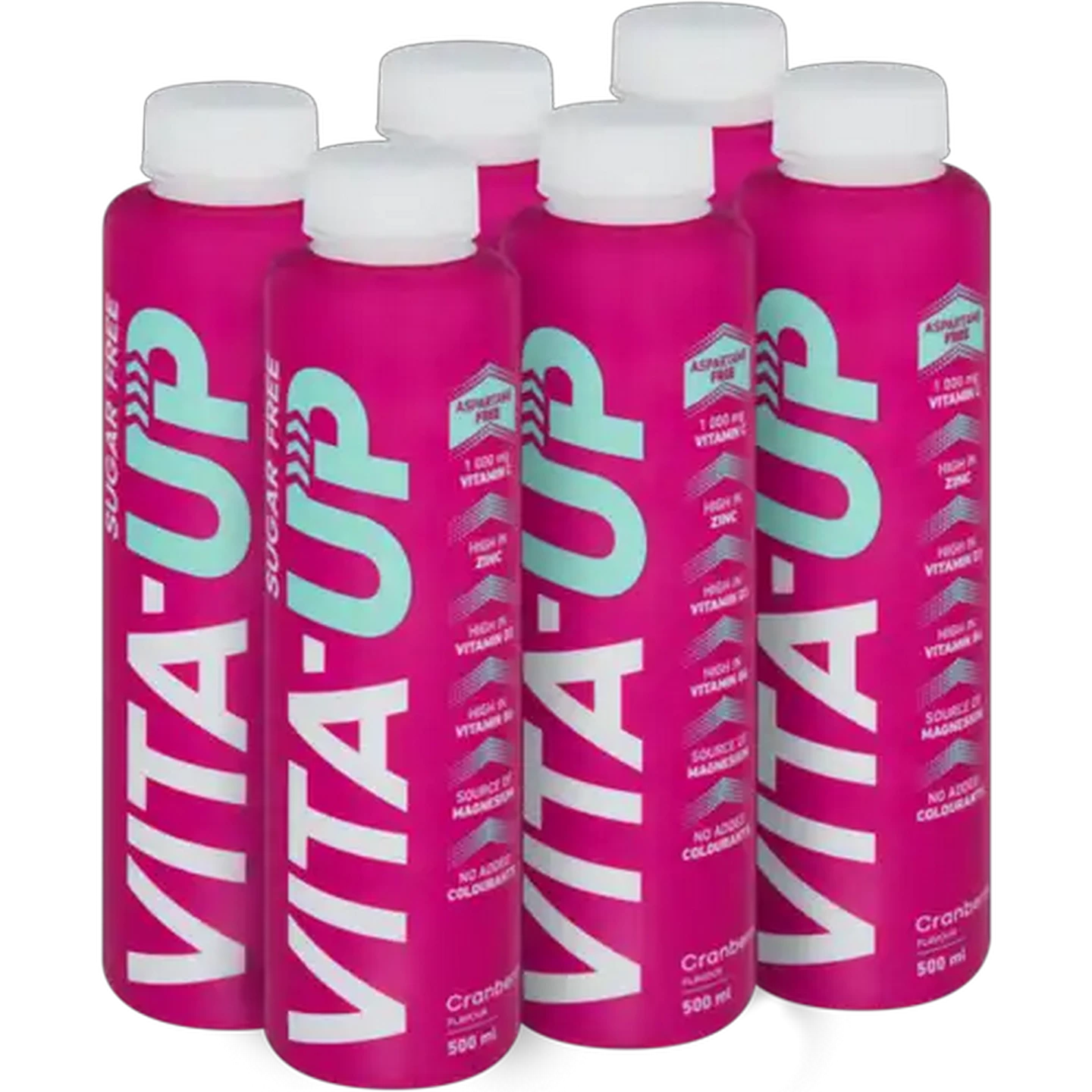 Image of Vita-Up Cranberry Flavour Sugar-Free Nutrient Enhanced Drink 6 x 500ml
