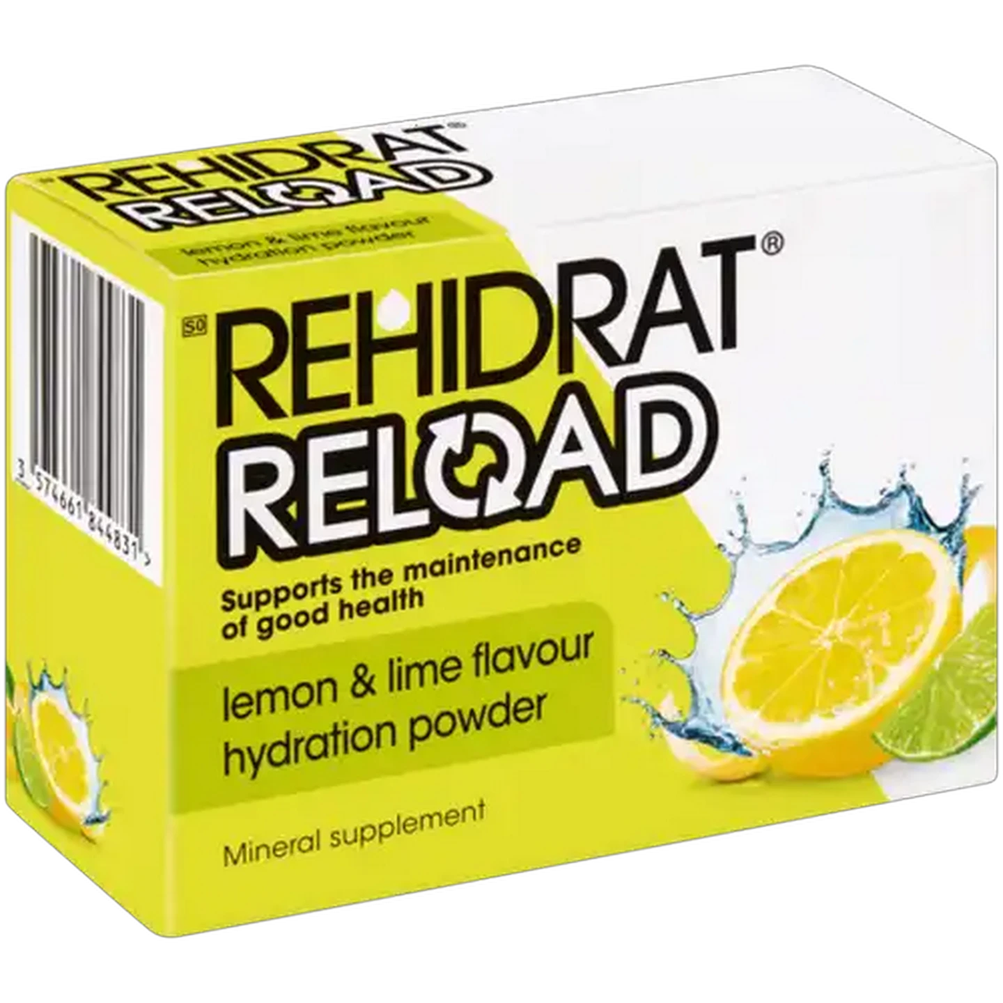 Image of Rehidrat Reload Lemon & Lime Flavour Hydration Powder 6 x 14g