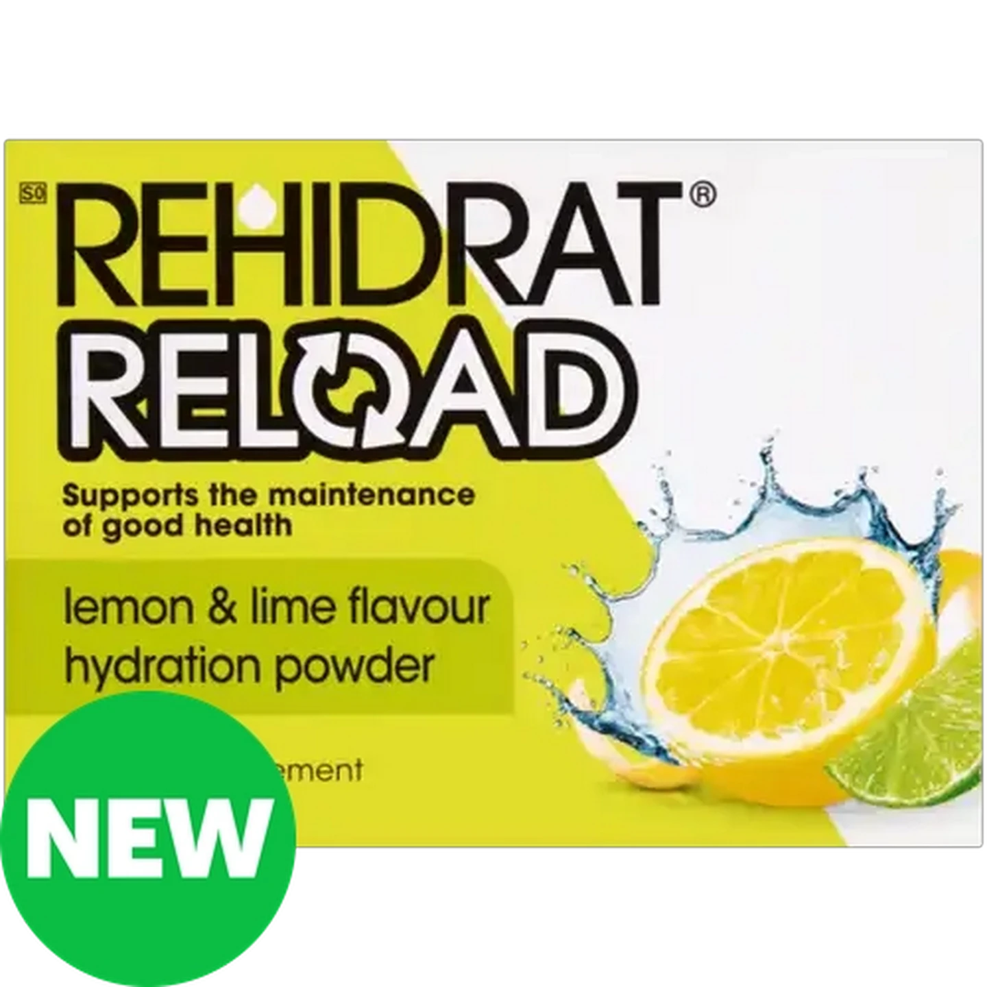 Image of Rehidrat Reload Lemon & Lime Flavour Hydration Powder 6 x 14g