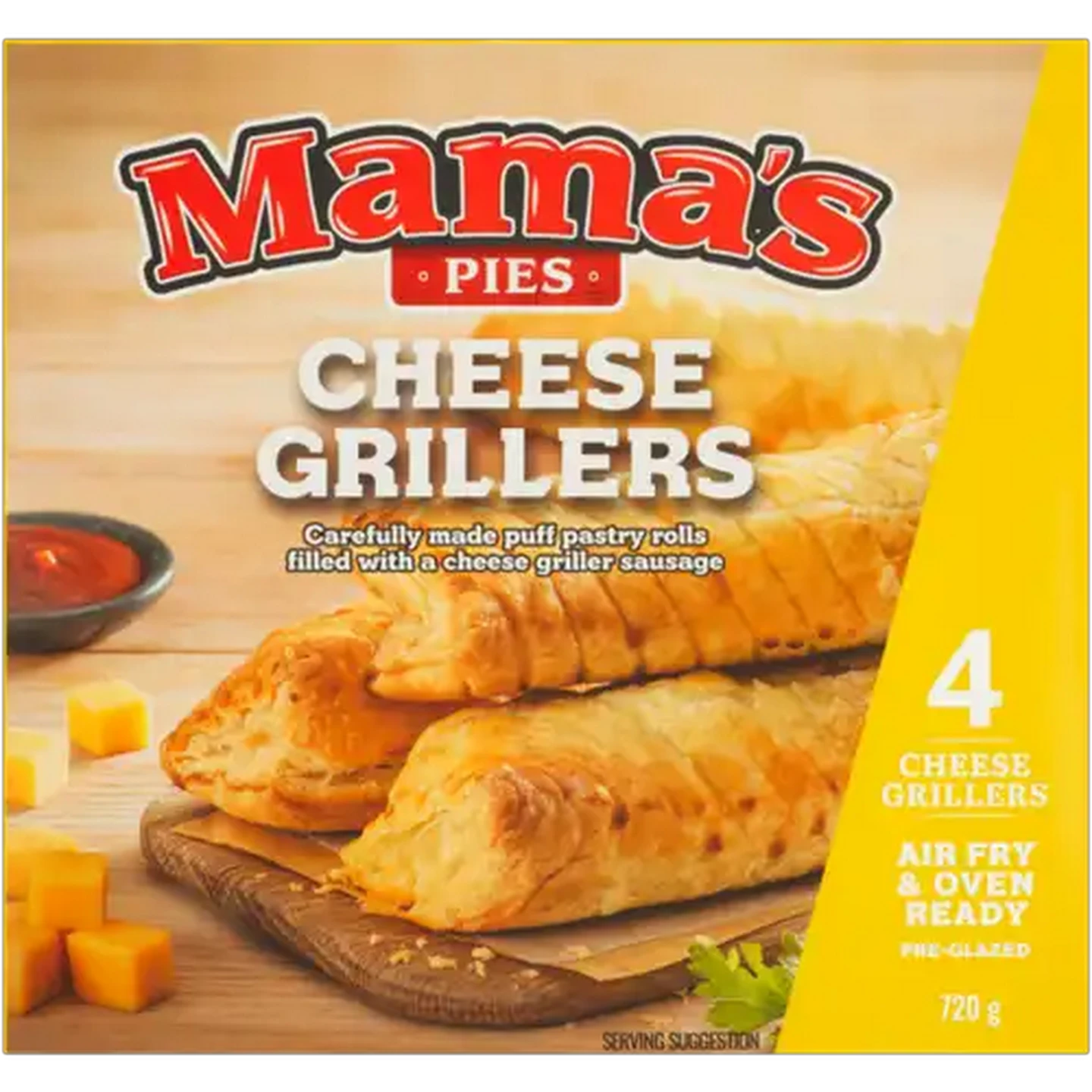 Image of Mama's Pies Frozen Cheese Grillers 4 Pack