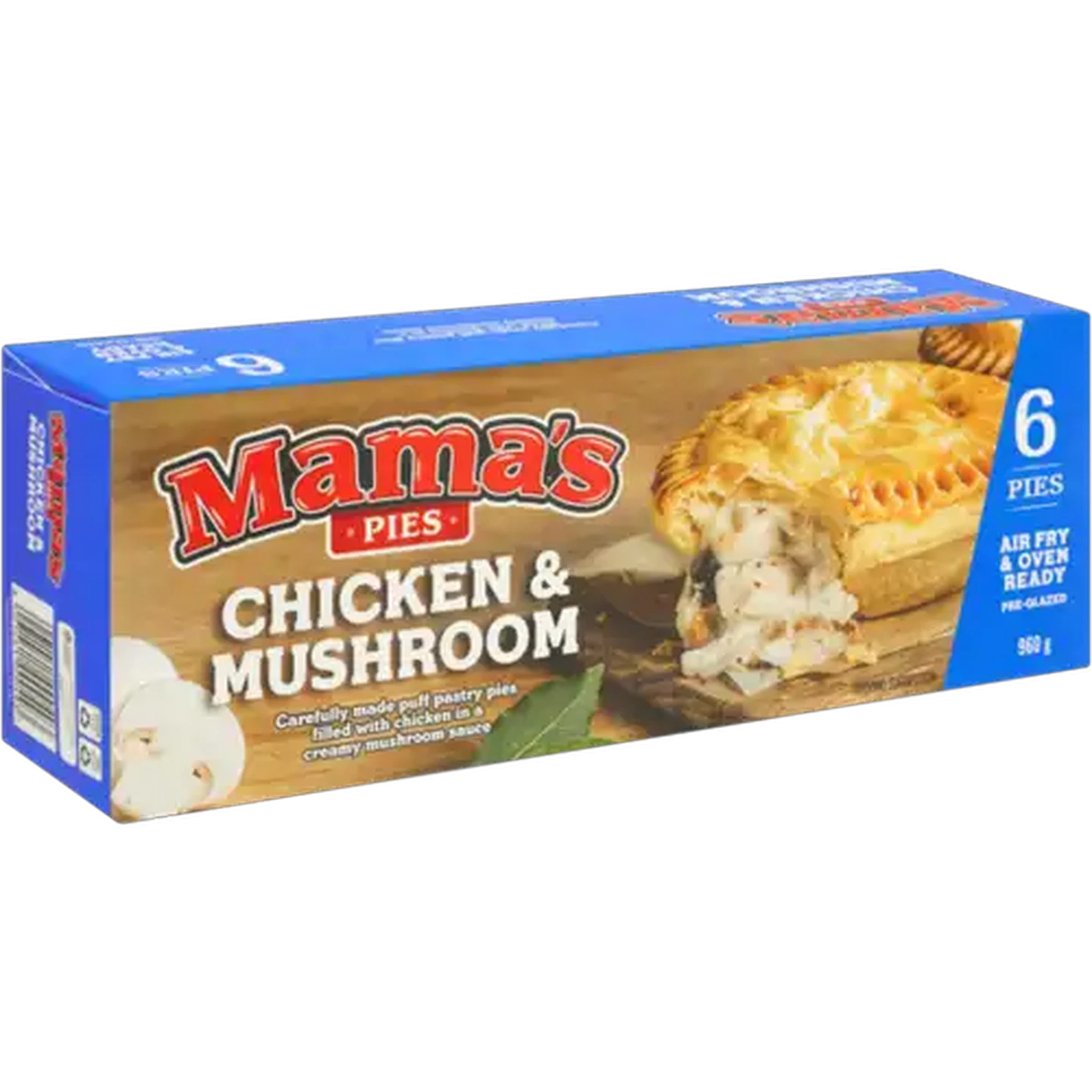Image of Mama's Pies Frozen Chicken & Mushroom Pies 6 Pack