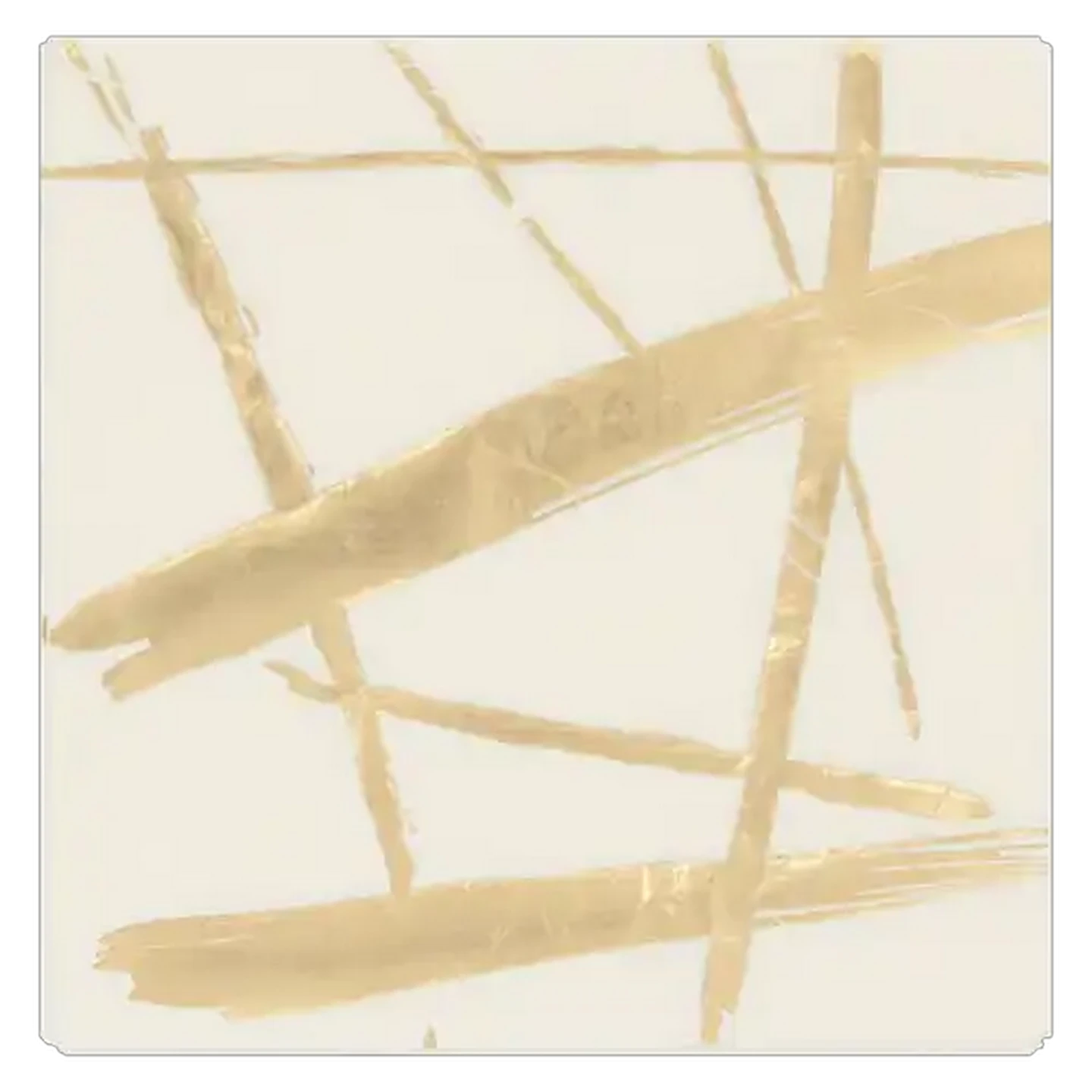 Image of Occasions White & Gold 2 Ply Napkins 12-Pack