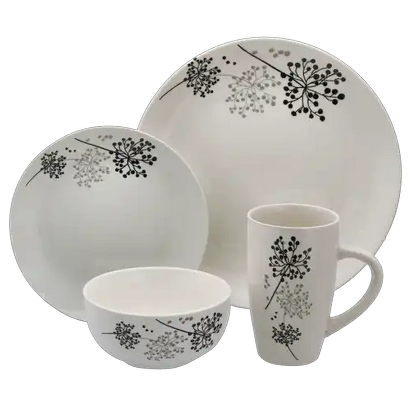 Image of Home Stay Dinner Set 16-Piece (Print May Vary)