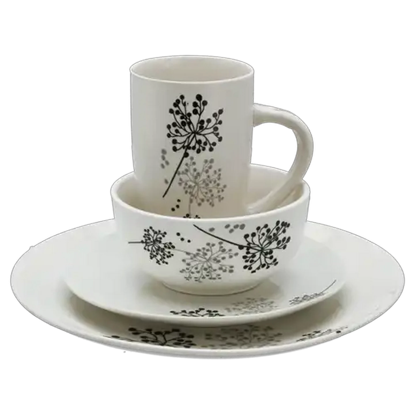 Image of Home Stay Dinner Set 16-Piece (Print May Vary)