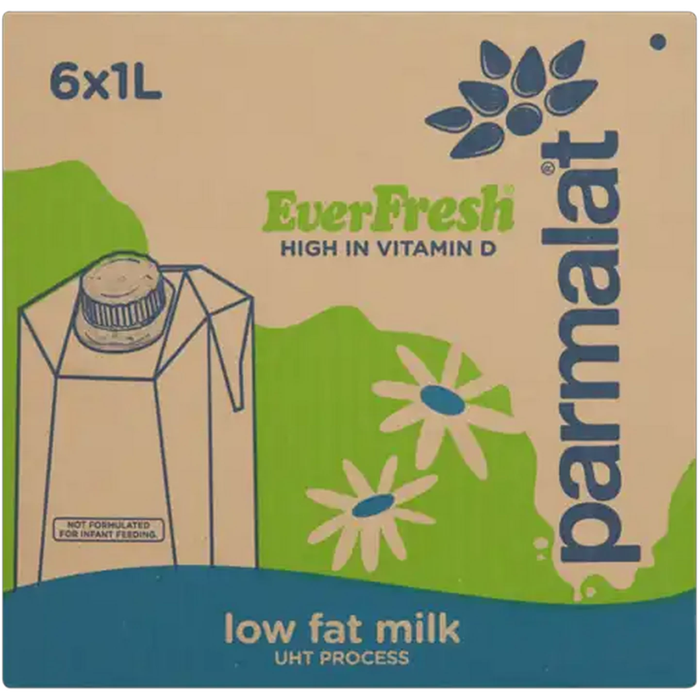 Image of Parmalat Everfresh UHT Low Fat Milk 6 x 1L