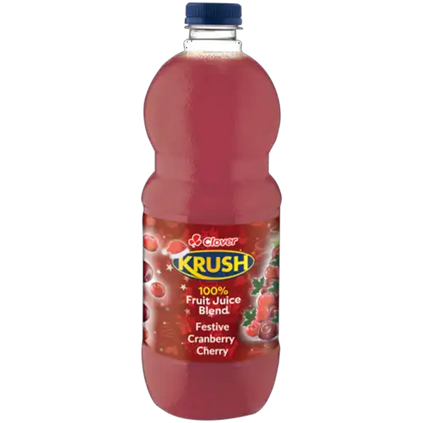 Image of Clover Krush Festive Cranberry Cherry Limited Edition 100% Fruit Juice Blend 1.5L