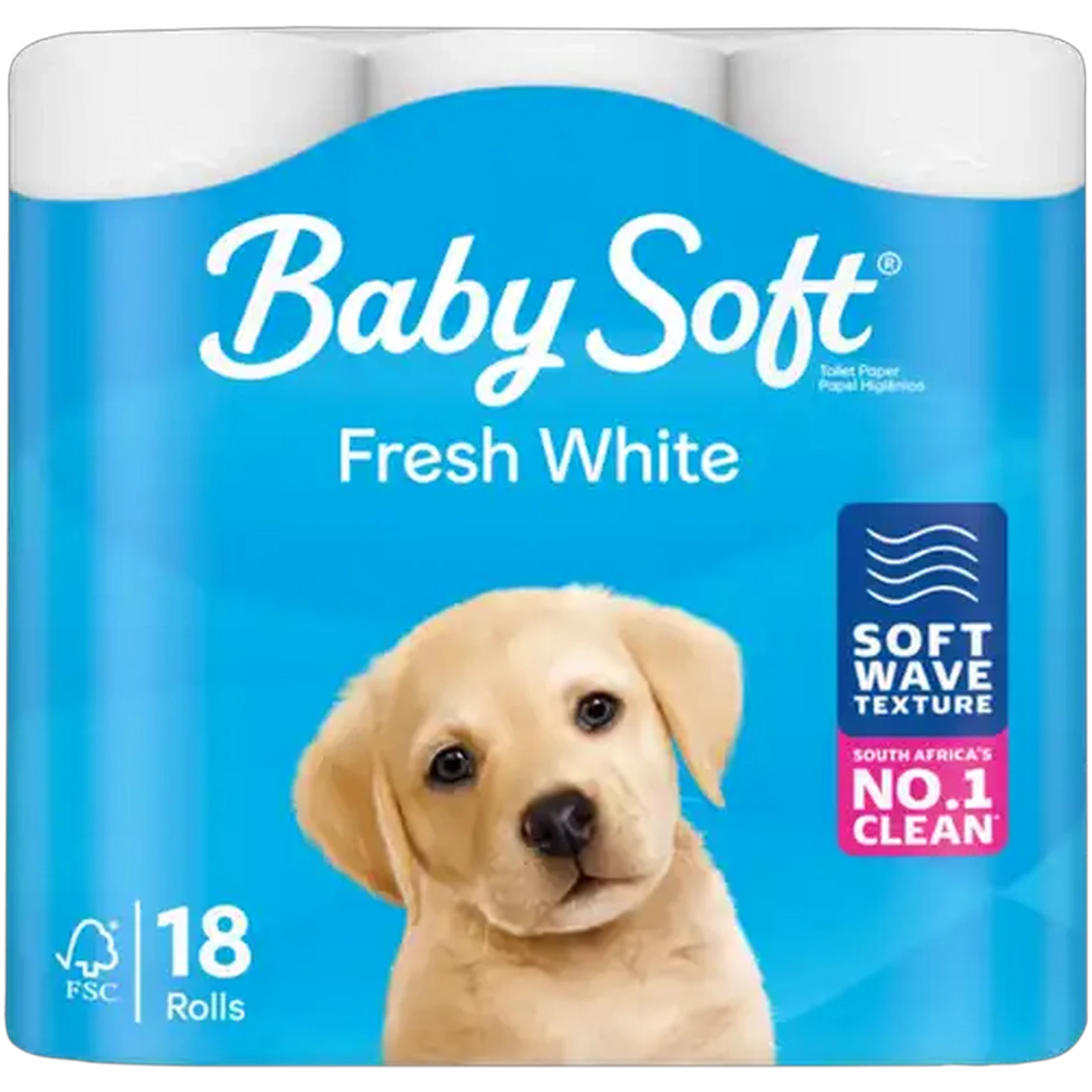 Image of Baby Soft 2 Ply Fresh White Toilet Paper Roll 18-Pack