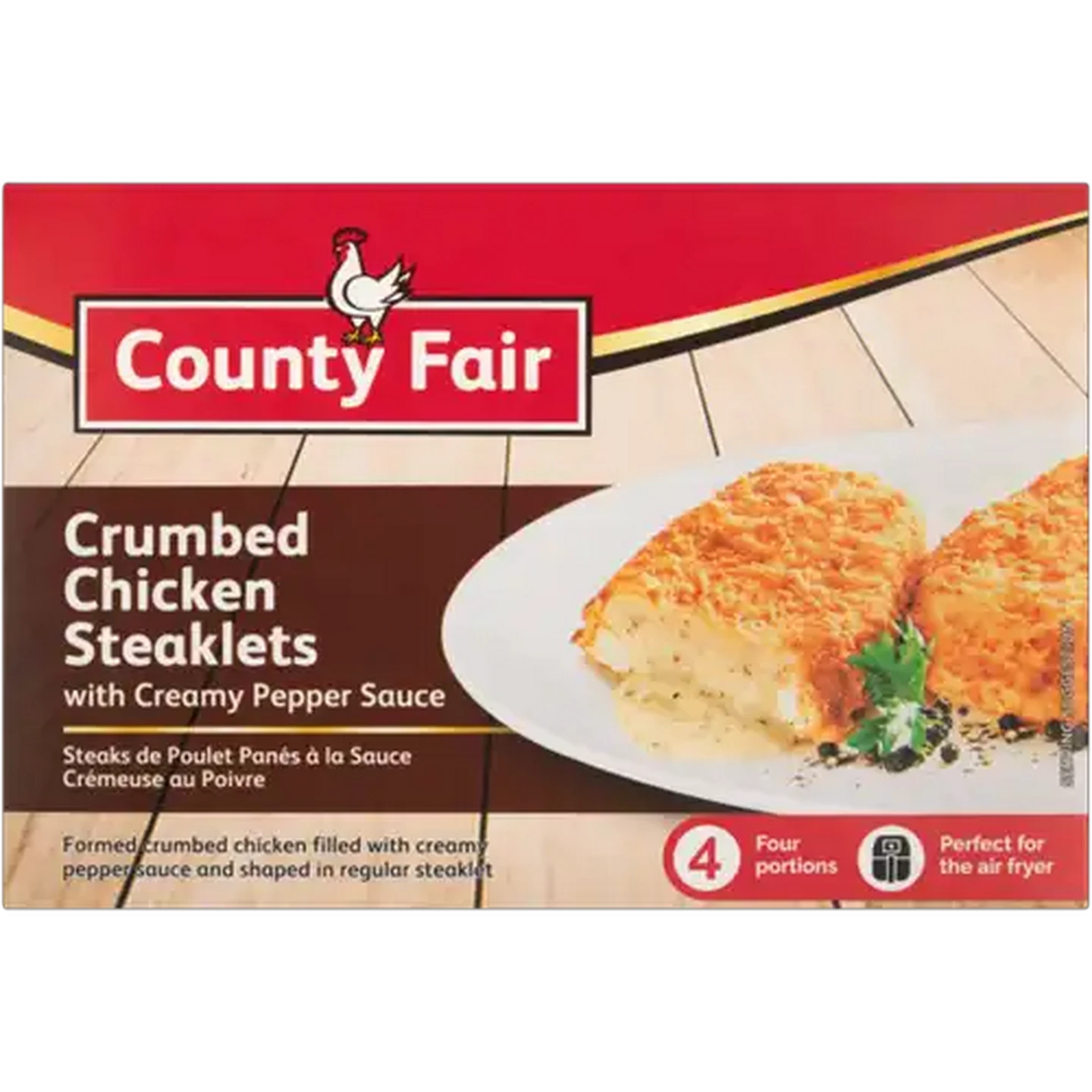 Image of County Fair Frozen Chicken Steaklet With Pepper Sauce 400g